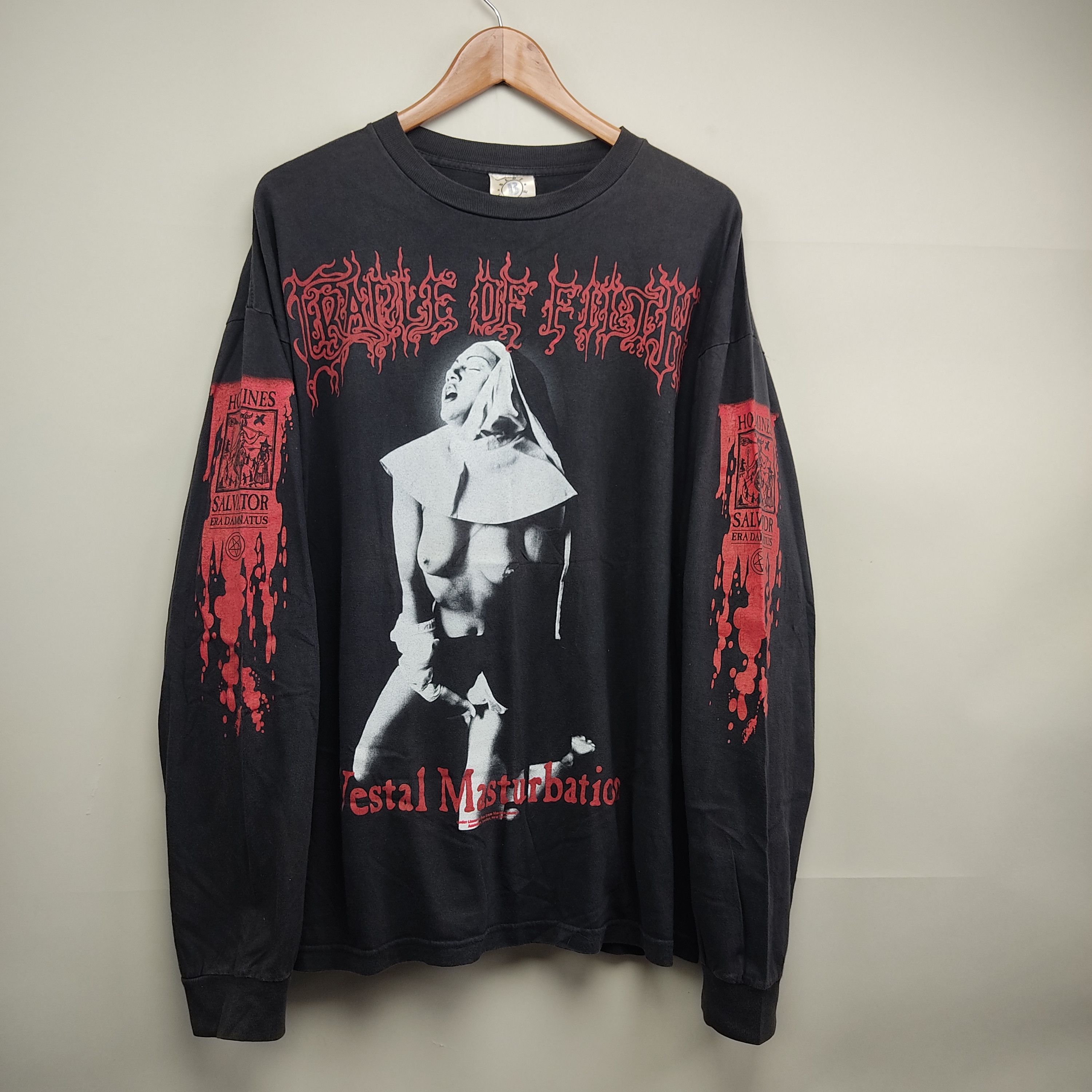 Vintage 90's Cradle Of Filth Vestal Masturbation Jesus is a cunt | Grailed