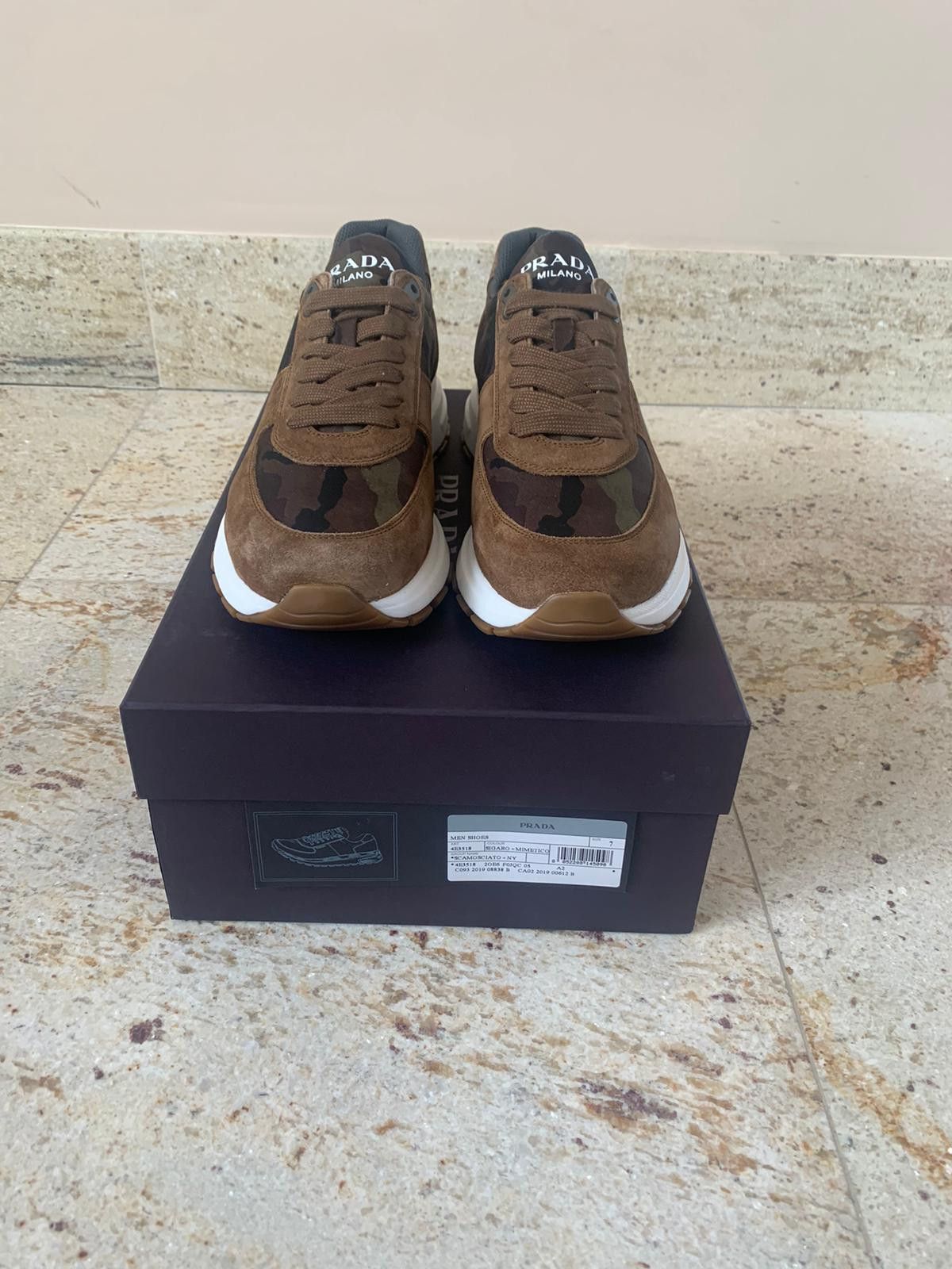 Prada Low Top Trainers in Sigaro + Mimetico Size US 8 / EU 41 - 7 Thumbnail