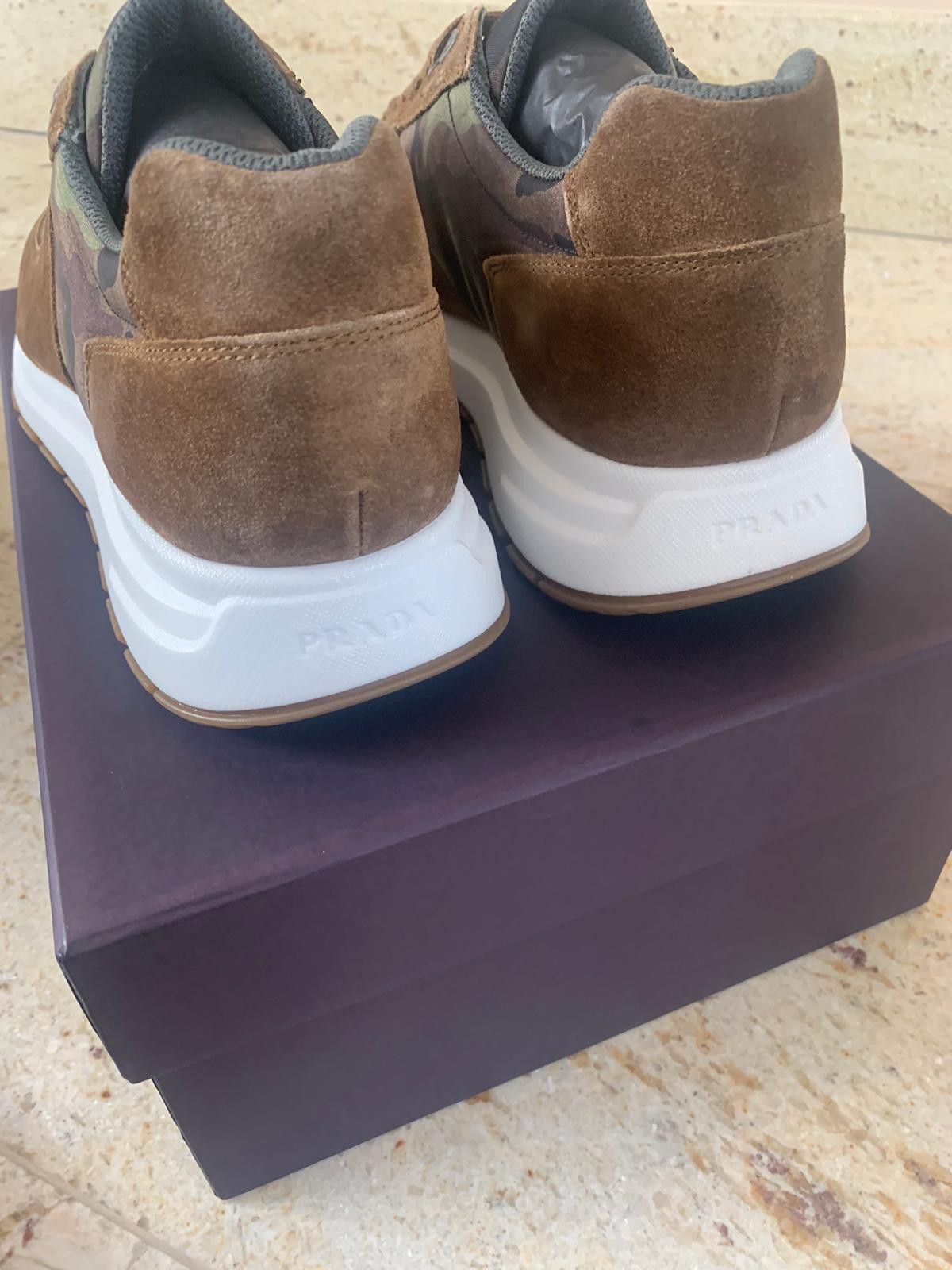 Prada Low Top Trainers in Sigaro + Mimetico Size US 8 / EU 41 - 15 Thumbnail