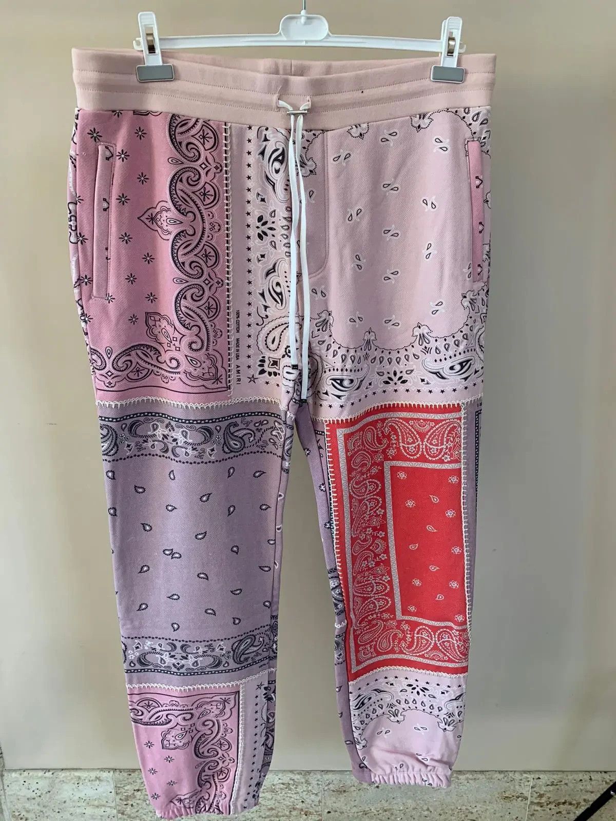 Amiri Reconstructed Bandana Sweat Pants Size US 28 / EU 44 - 4 Thumbnail