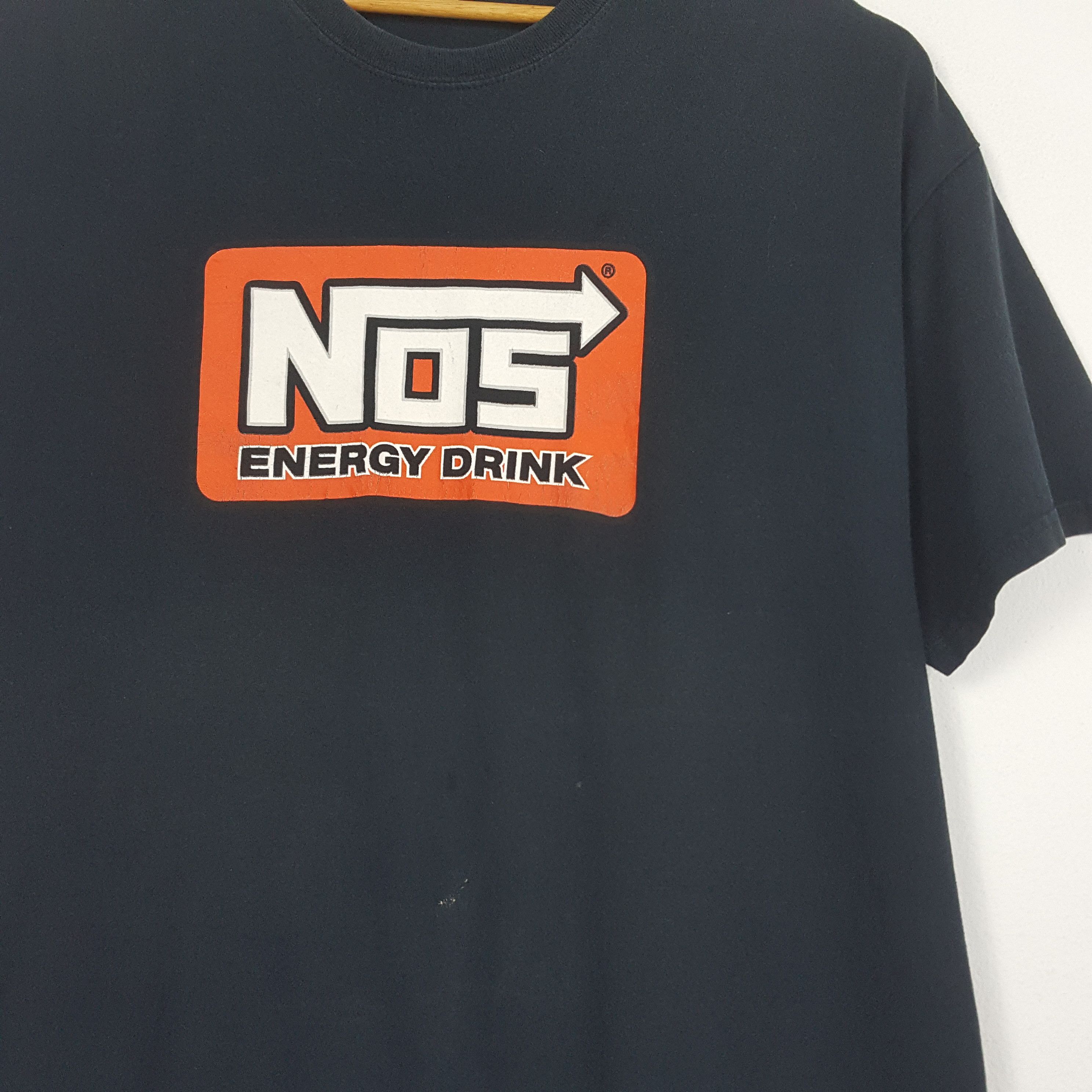 Energie × Vintage Vintage NOZ Energy Drink Racing Car Logo Design T-Shirt Size US XXL / EU 58 / 5 - 2 Thumbnail