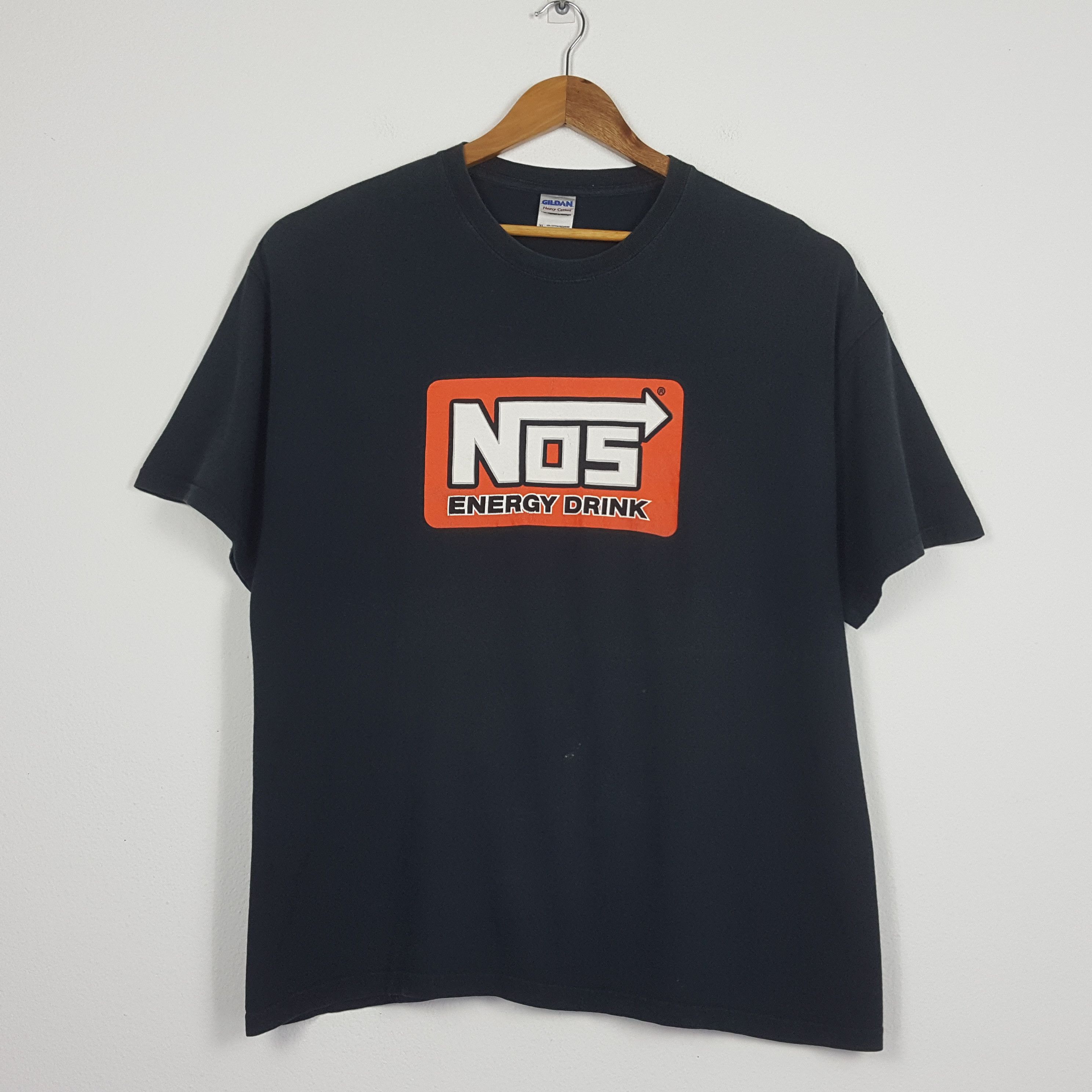 Energie × Vintage Vintage NOZ Energy Drink Racing Car Logo Design T-Shirt Size US XXL / EU 58 / 5 - 1 Thumbnail