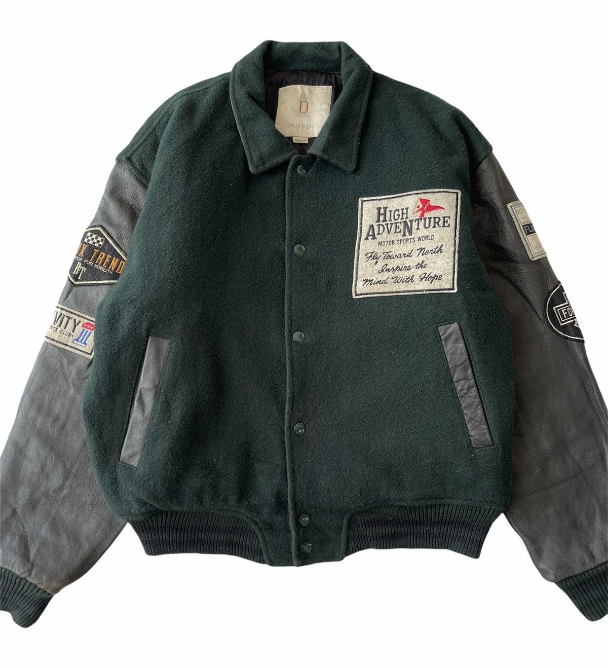 Vintage VINTAGE MOTOR SPORTS WOOL VARSITY JACKET Size US M / EU 48-50 / 2 - 4 Thumbnail
