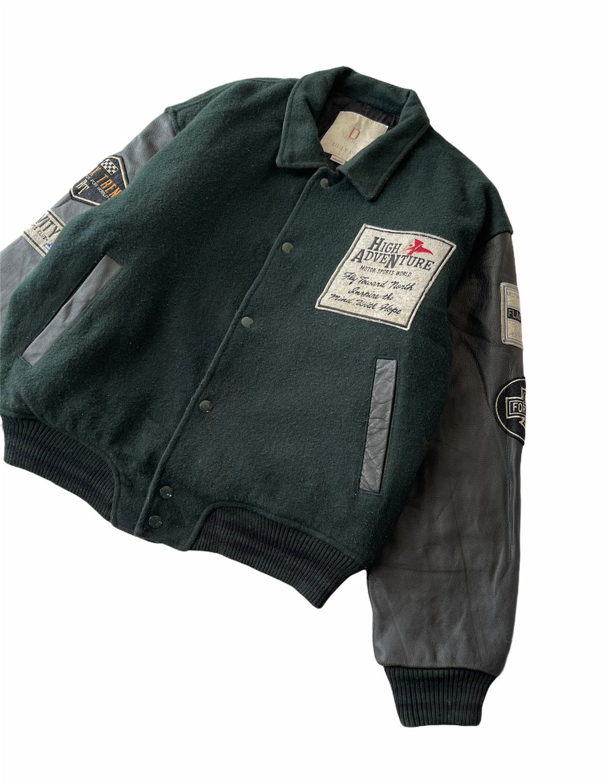 Vintage VINTAGE MOTOR SPORTS WOOL VARSITY JACKET Size US M / EU 48-50 / 2 - 3 Thumbnail
