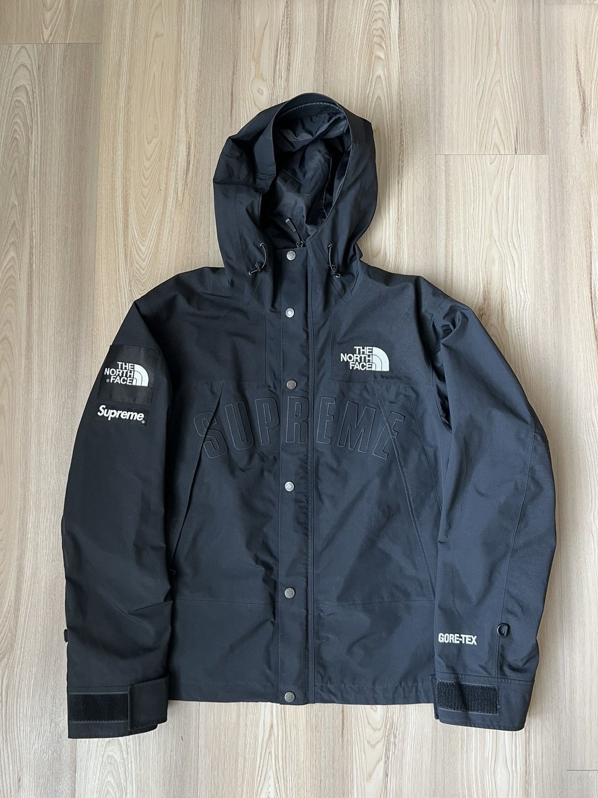 Supreme the north face arc logo mountain 2024 parka black