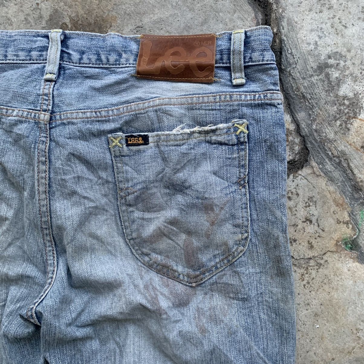 Lee Lee Riders vintage japan distressed denim Size US 33 - 14 Thumbnail