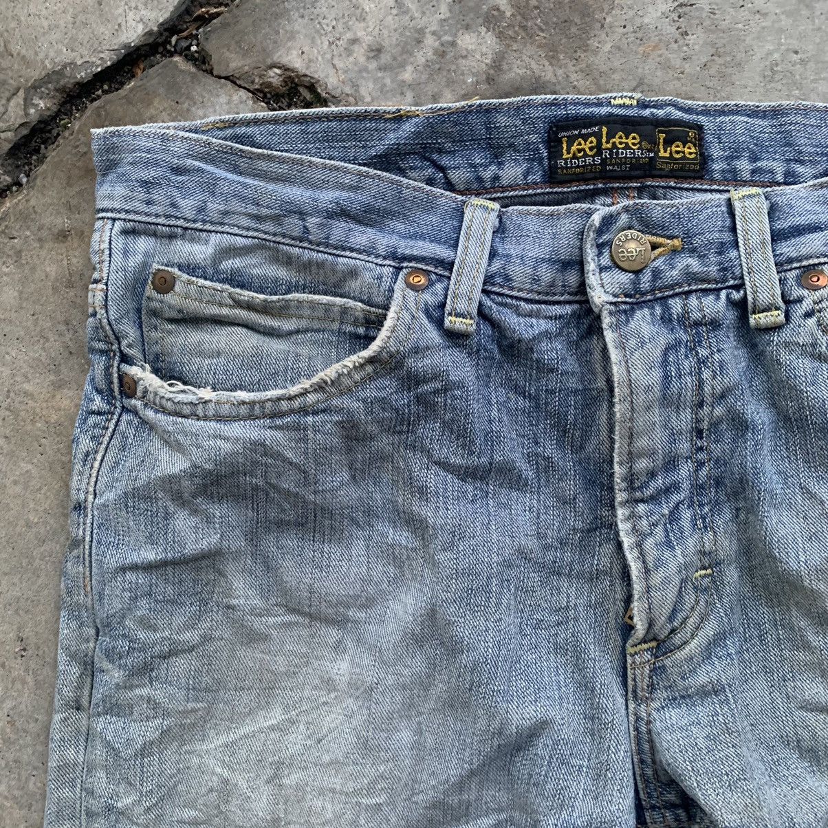 Lee Lee Riders vintage japan distressed denim Size US 33 - 4 Thumbnail