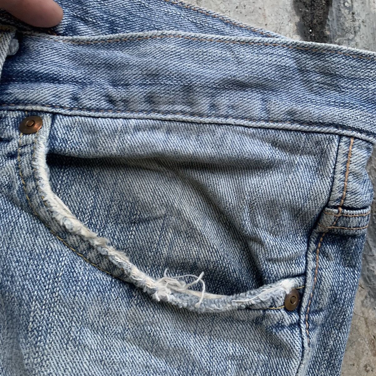 Lee Lee Riders vintage japan distressed denim Size US 33 - 8 Thumbnail