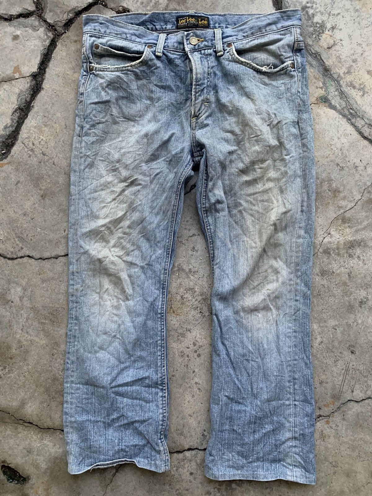 Lee Lee Riders vintage japan distressed denim Size US 33 - 21 Thumbnail