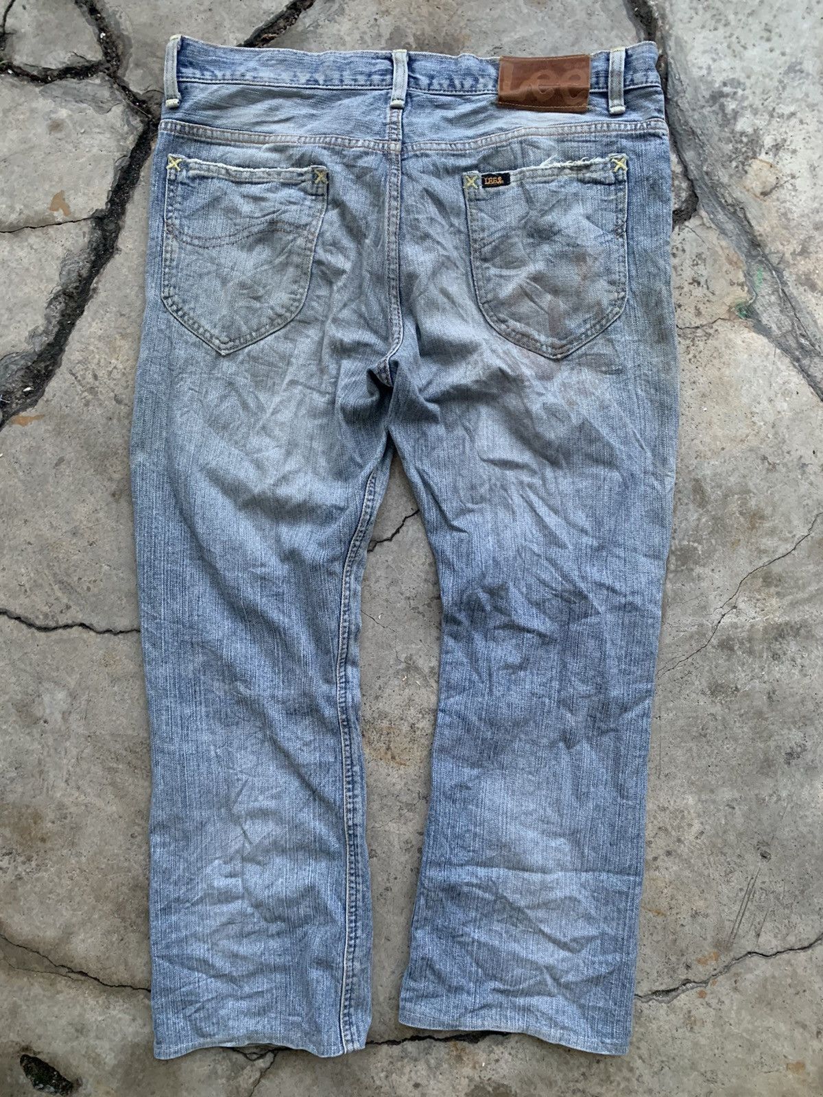 Lee Lee Riders vintage japan distressed denim Size US 33 - 22 Thumbnail