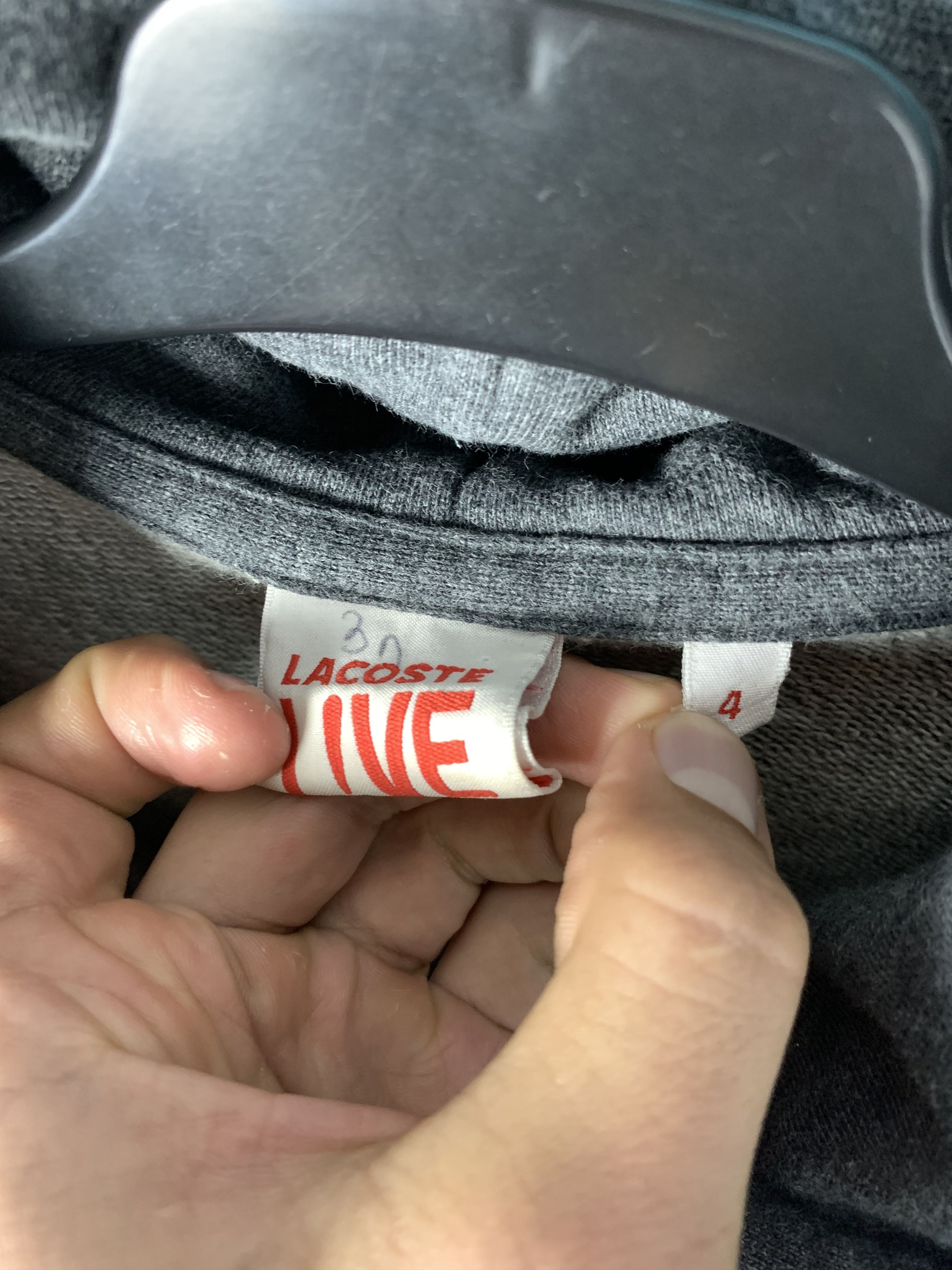 Lacoste × Vintage Lacoste Live Vintage Mens Zip Hoodie Size US M / EU 48-50 / 2 - 3 Thumbnail