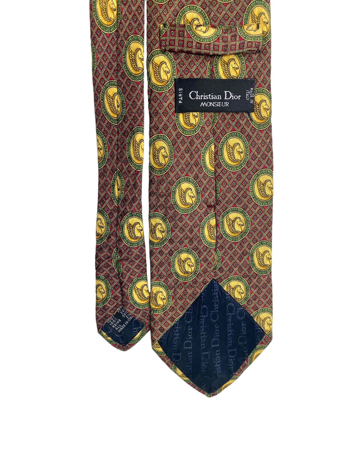 Christian Dior Monsieur Rare‼️ Vintage Christian Dior Silk Neck Tie Made in Italy Size ONE SIZE - 4 Thumbnail