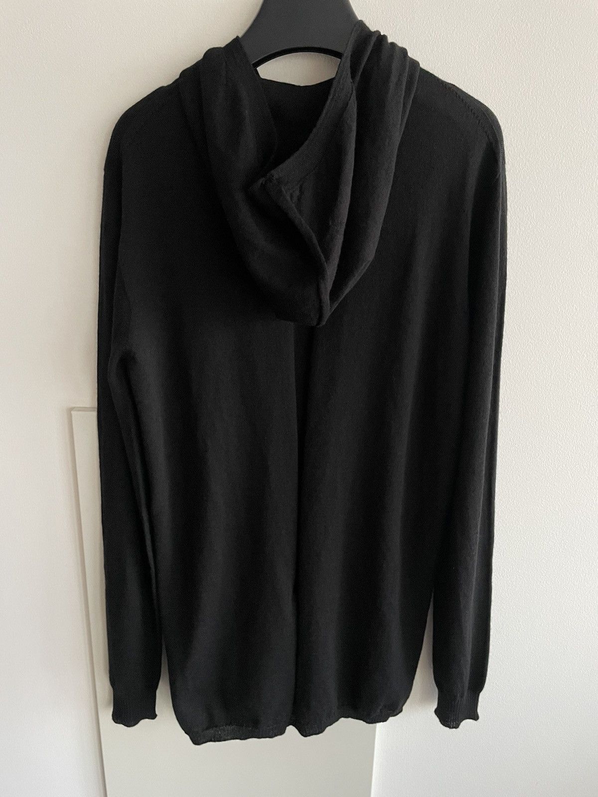 Rick Owens Super Runway Brand New Virgin Wool Skinny Hooded Sweater Size US L / EU 52-54 / 3 - 4 Thumbnail