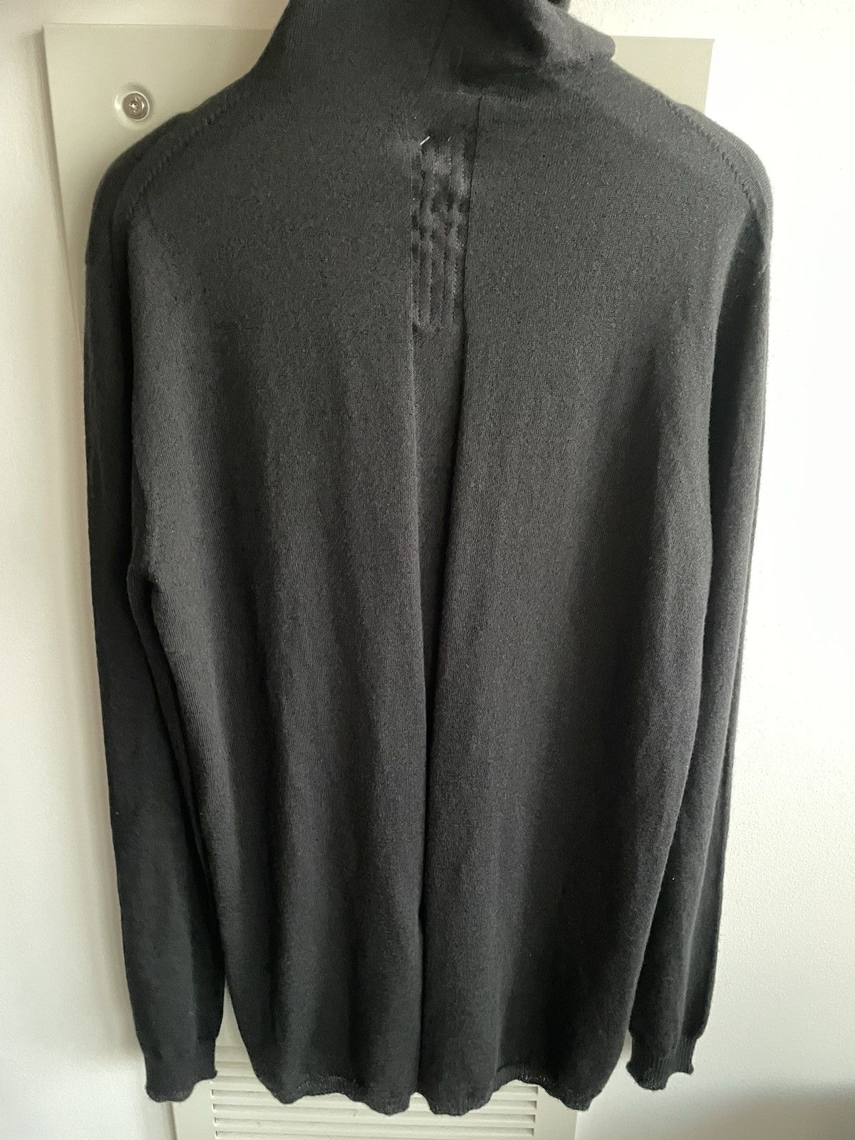 Rick Owens Super Runway Brand New Virgin Wool Skinny Hooded Sweater Size US L / EU 52-54 / 3 - 9 Thumbnail