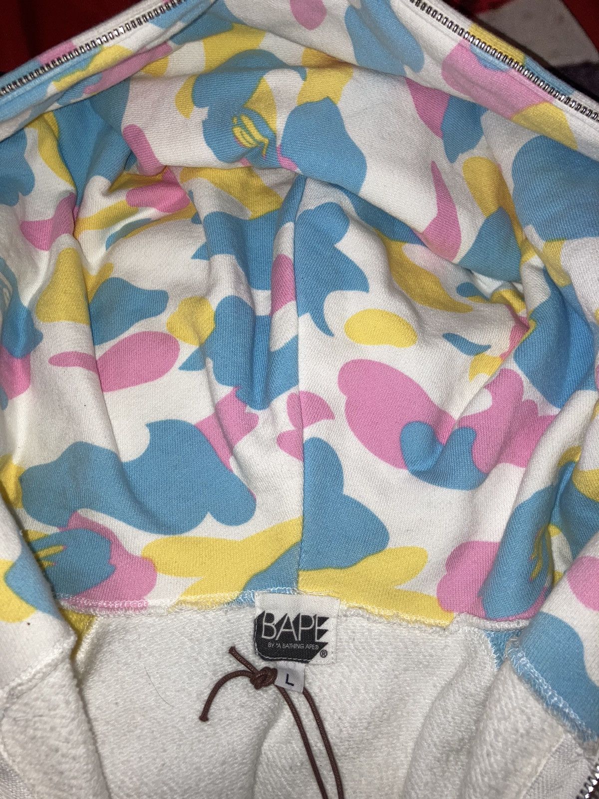 Bape × Nigo Bape Cotton Candy Full Zip Hoodie Size US L / EU 52-54 / 3 - 18 Thumbnail