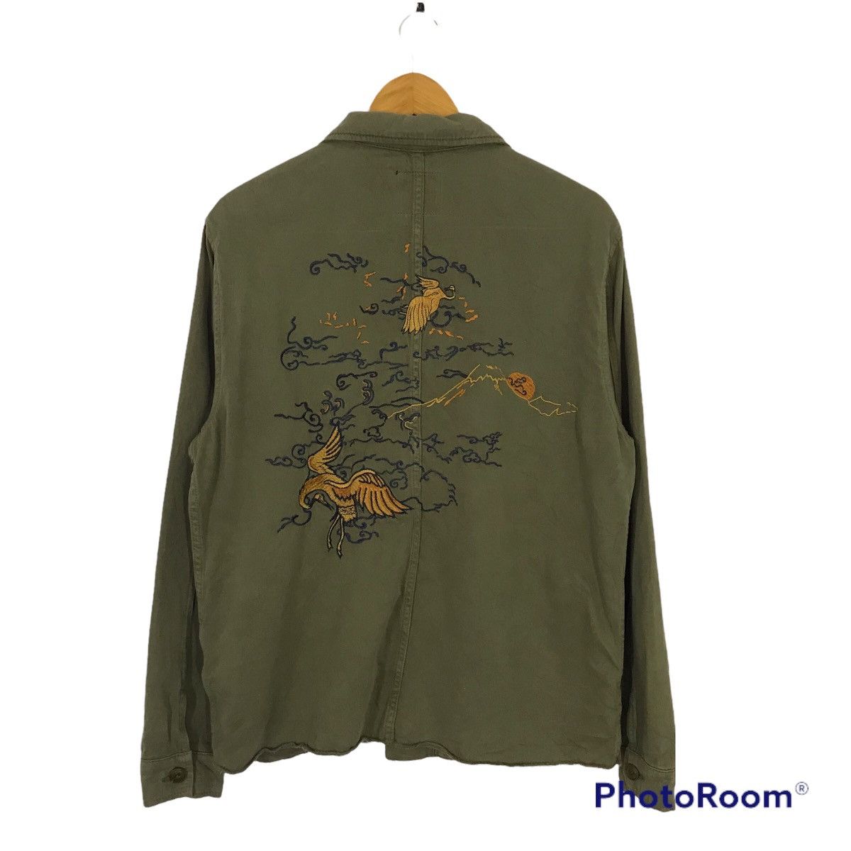 Beauty Beast × Japanese Brand × Zara Zara Embroidery Japanese military button up jacket Size US L / EU 52-54 / 3 - 1 Thumbnail