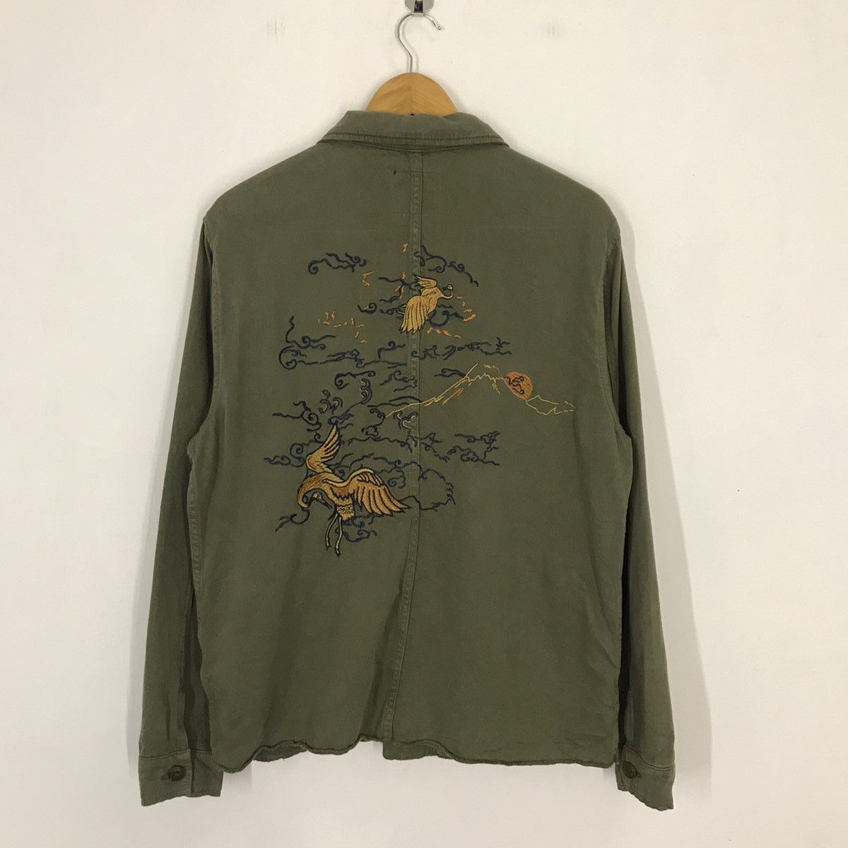 Beauty Beast × Japanese Brand × Zara Zara Embroidery Japanese military button up jacket Size US L / EU 52-54 / 3 - 5 Thumbnail