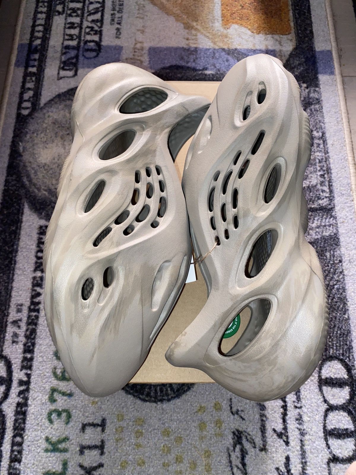 image of Adidas Yeezy Foam Rnnr Stone Sage Shoes, Men's (Size 12)
