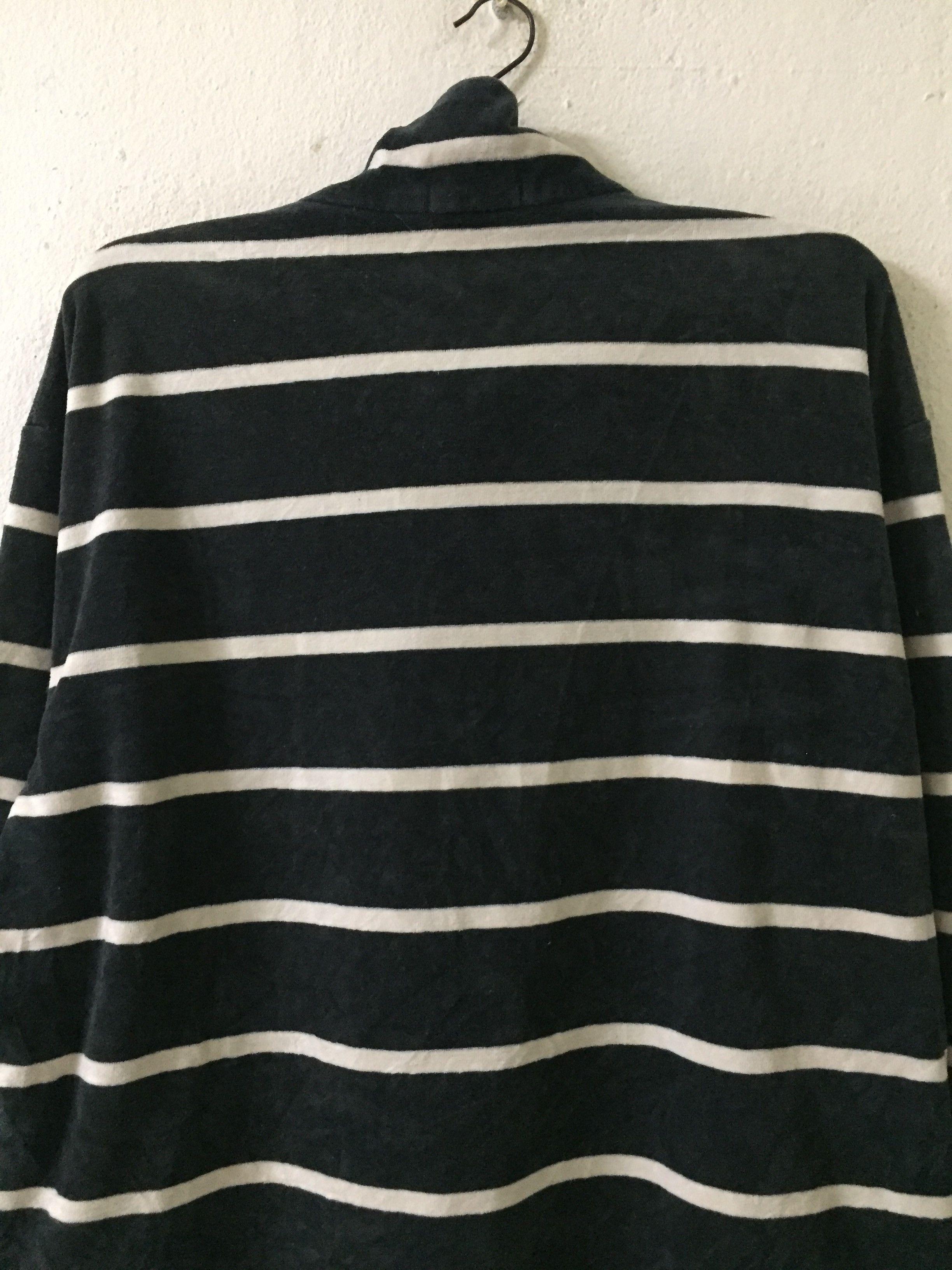 Issey Miyake Issey Miyake Design Studio Half Zipper Stripe Sweater Size US M / EU 48-50 / 2 - 10 Thumbnail