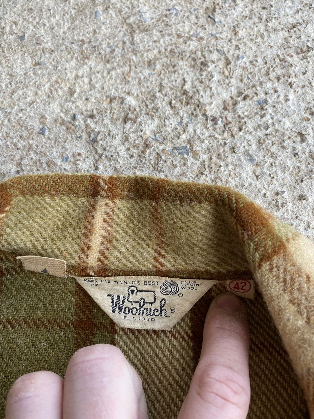 Vintage × Woolrich Woolen Mills Vintage 70’s Woolrich Plaid Wool D Pocket Shirt Jacket Size US L / EU 52-54 / 3 - 3 Thumbnail