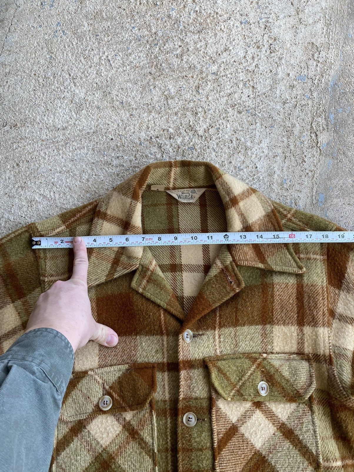 Vintage × Woolrich Woolen Mills Vintage 70’s Woolrich Plaid Wool D Pocket Shirt Jacket Size US L / EU 52-54 / 3 - 11 Thumbnail