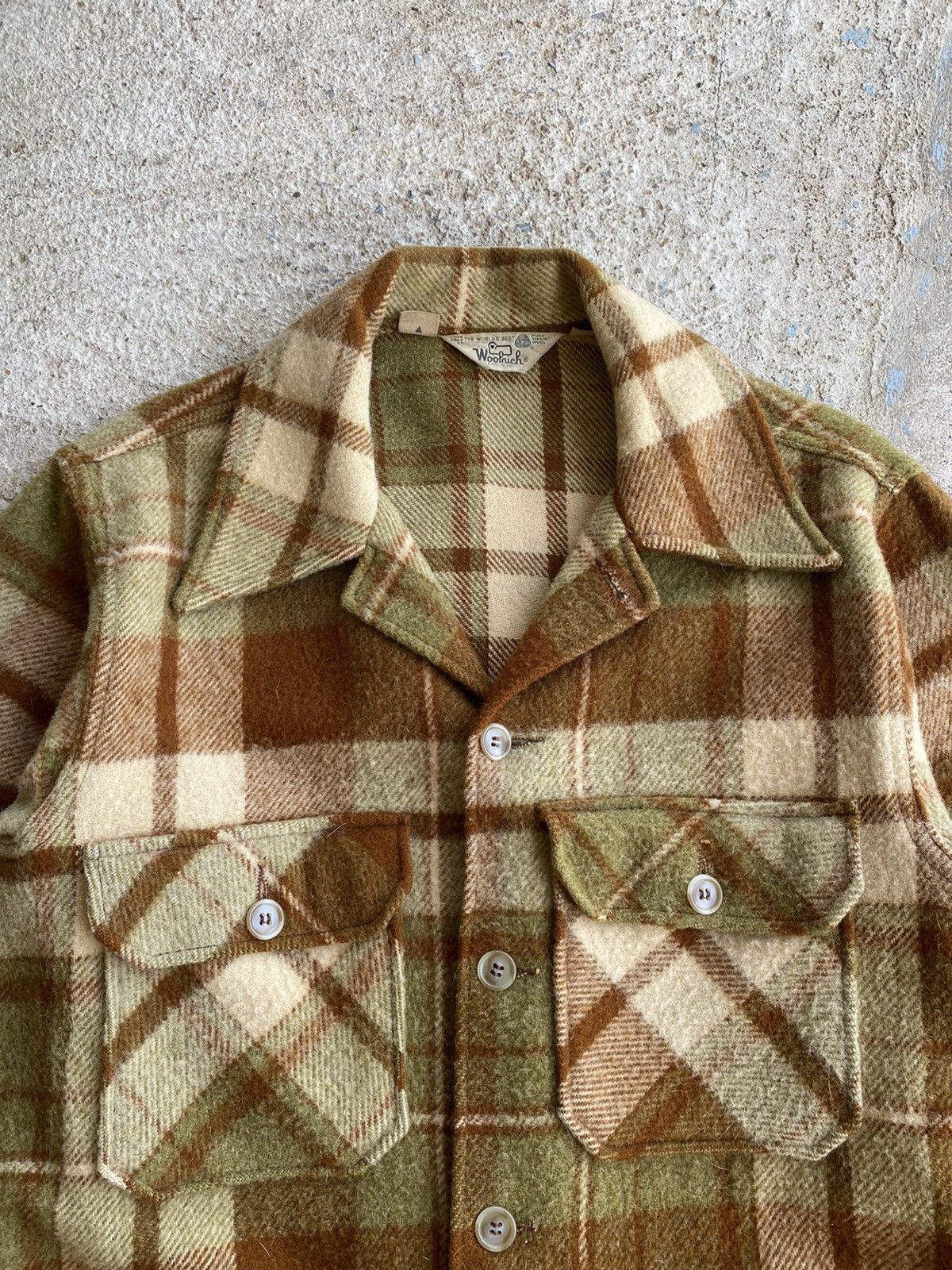Vintage × Woolrich Woolen Mills Vintage 70’s Woolrich Plaid Wool D Pocket Shirt Jacket Size US L / EU 52-54 / 3 - 2 Thumbnail