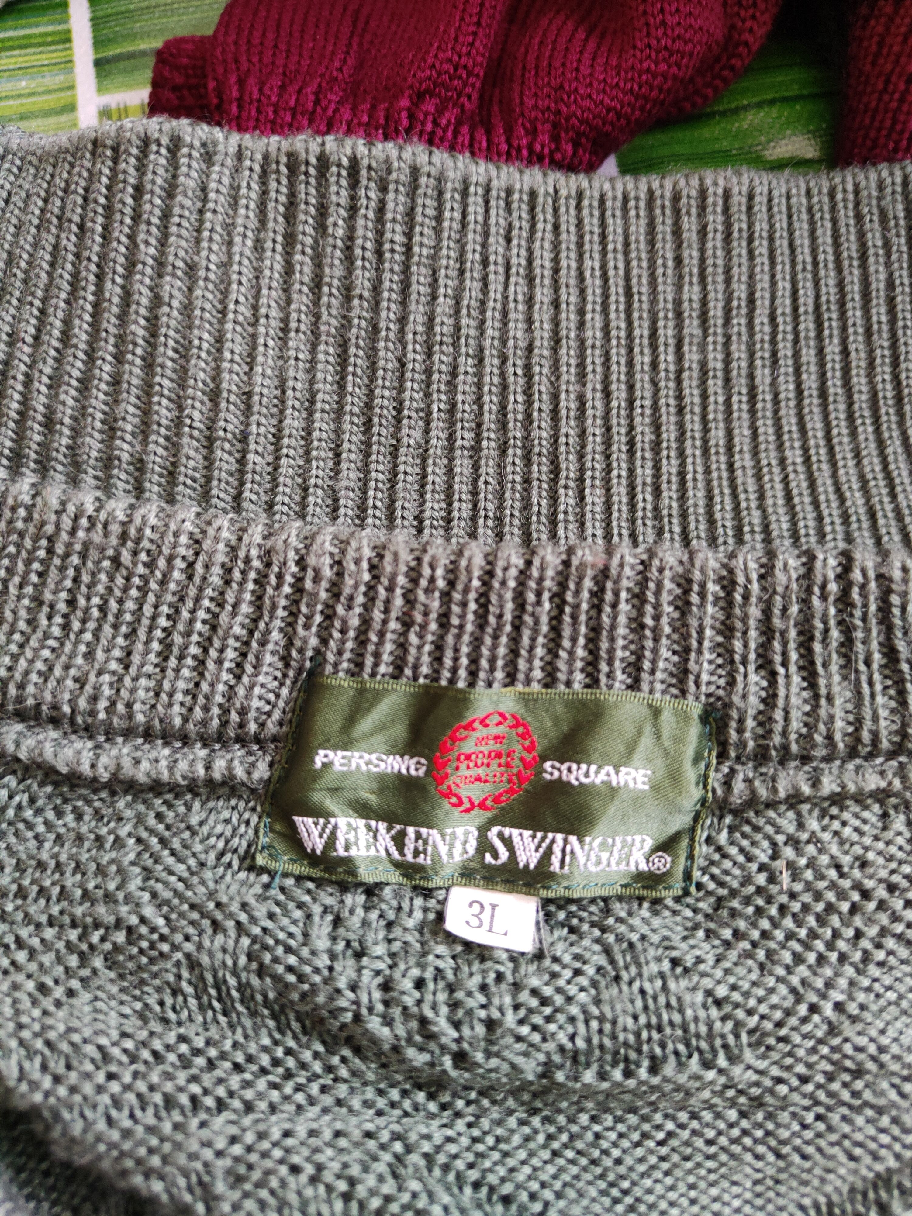Homespun Knitwear × Japanese Brand × Vintage Weekend Swinger® Emerald Green Knitwear #5240 Size L / US 10 / IT 46 - 9 Thumbnail