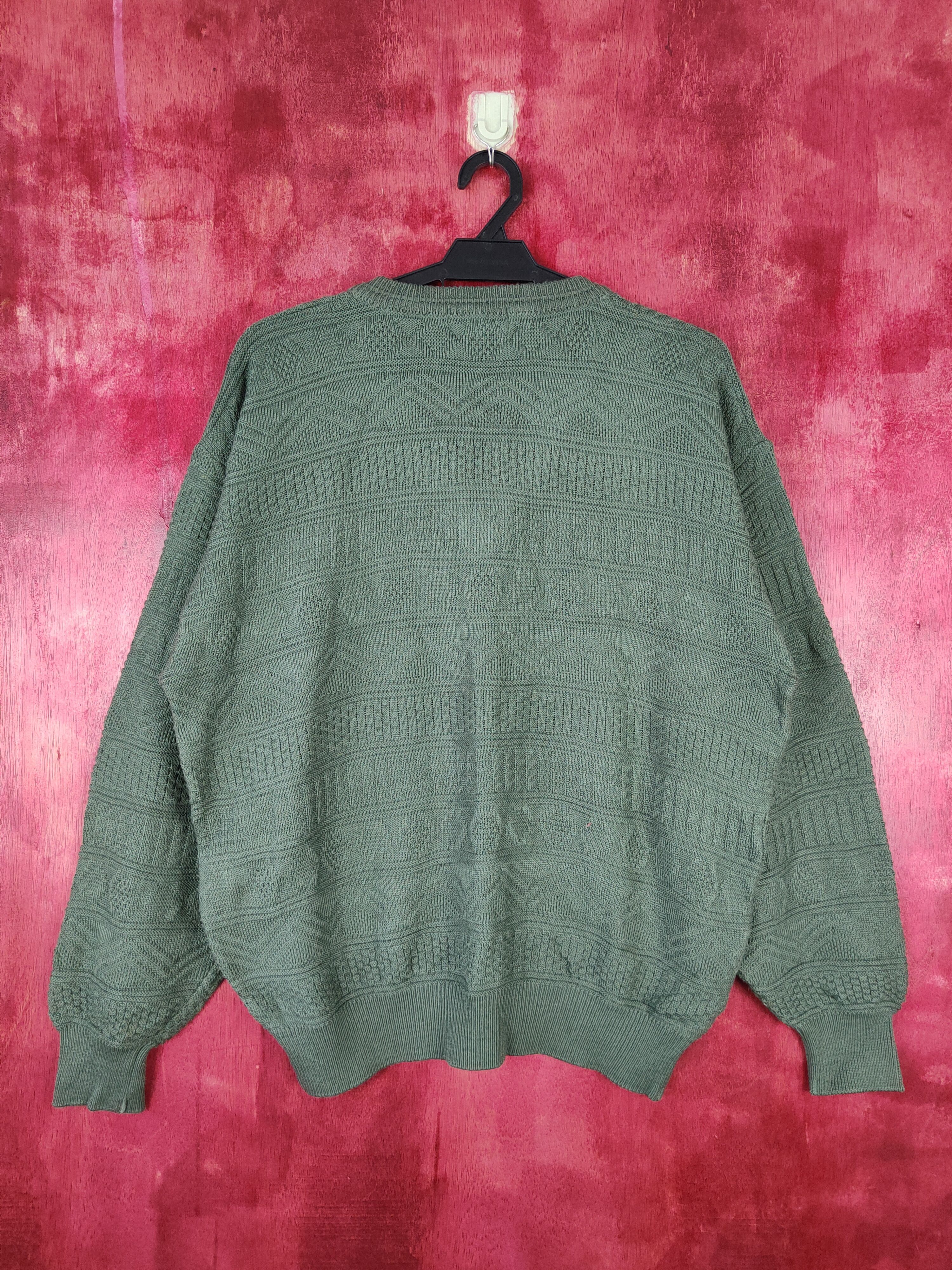 Homespun Knitwear × Japanese Brand × Vintage Weekend Swinger® Emerald Green Knitwear #5240 Size L / US 10 / IT 46 - 5 Thumbnail