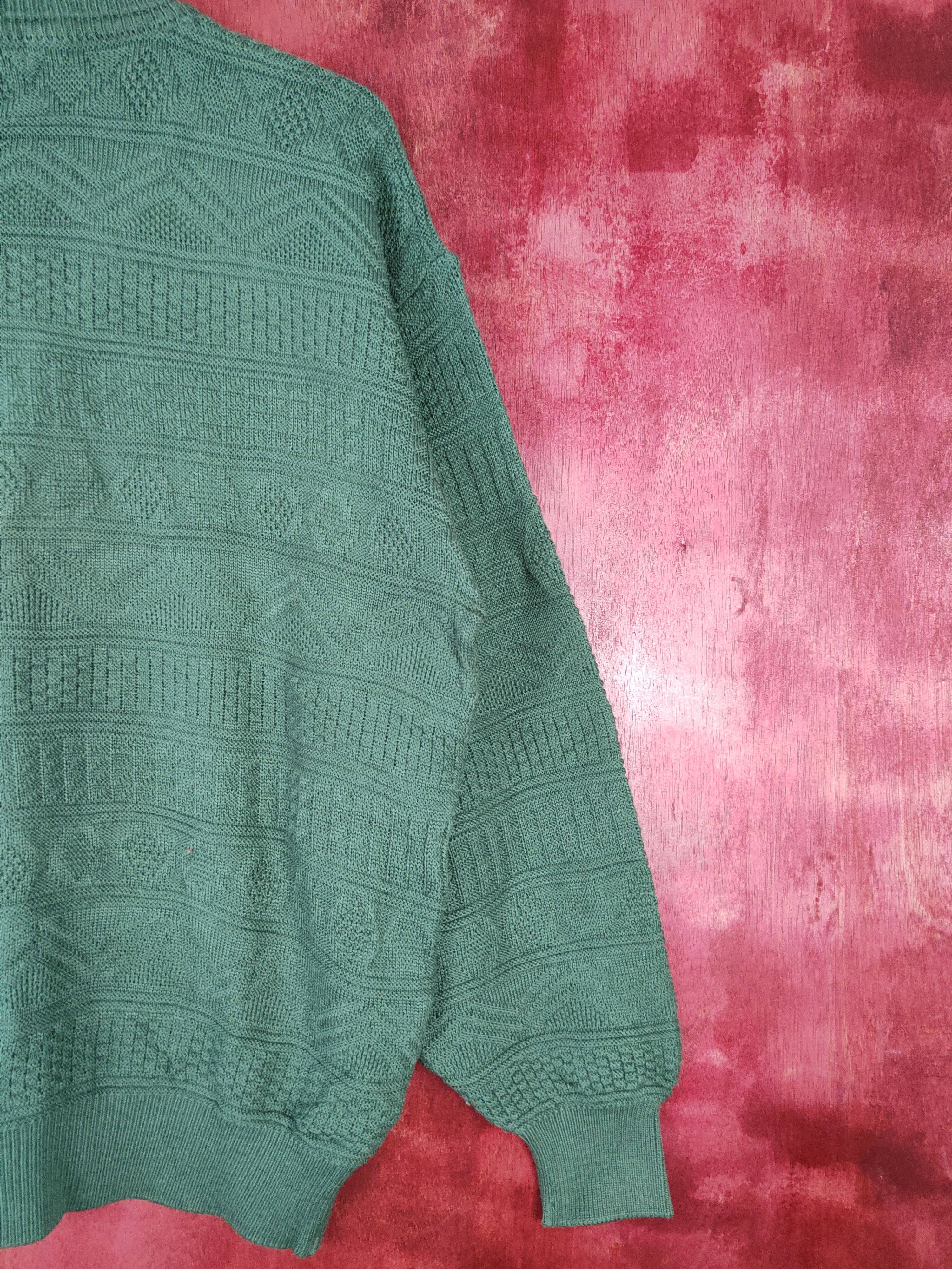 Homespun Knitwear × Japanese Brand × Vintage Weekend Swinger® Emerald Green Knitwear #5240 Size L / US 10 / IT 46 - 7 Thumbnail