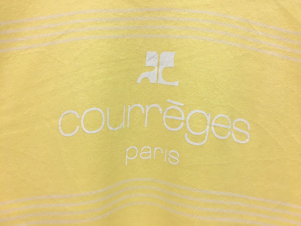 Courreges × Vintage Vintage Courreges Big Logo Sweatshirt Size M / US 6-8 / IT 42-44 - 3 Thumbnail