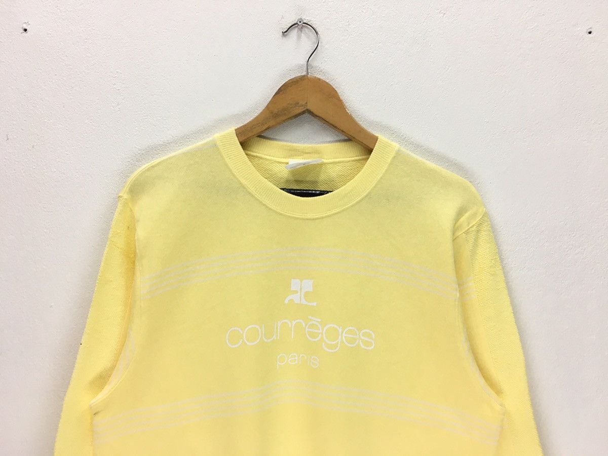 Courreges × Vintage Vintage Courreges Big Logo Sweatshirt Size M / US 6-8 / IT 42-44 - 2 Thumbnail