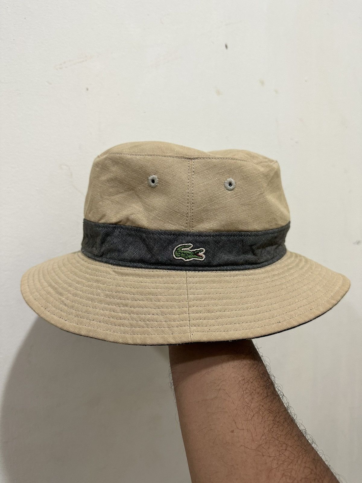 Lacoste × Vintage 🔥Vintage🔥 Lacoste Reversible Bucket Hat Size ONE SIZE - 6 Thumbnail