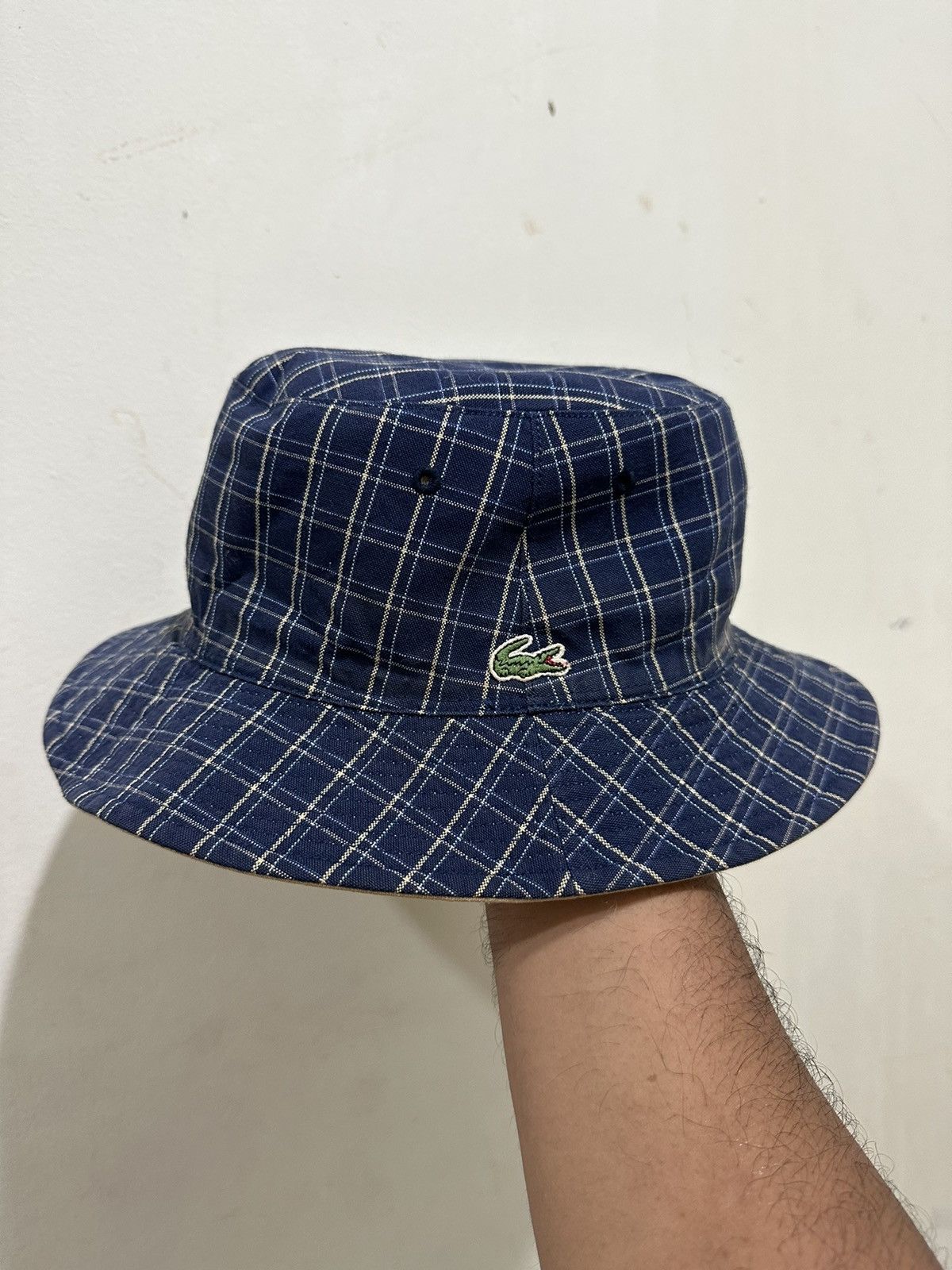 Lacoste × Vintage 🔥Vintage🔥 Lacoste Reversible Bucket Hat Size ONE SIZE - 2 Thumbnail