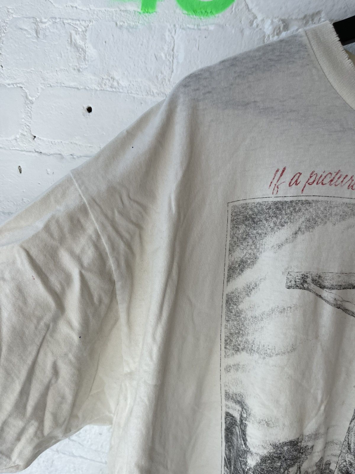 Vintage Vintage THRASHED Lord God Jesus Cross Shirt XXL Size US XXL / EU 58 / 5 - 10 Thumbnail