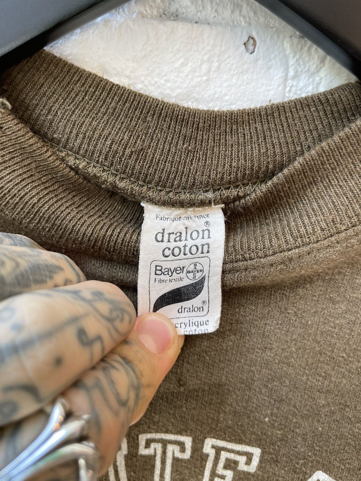 Other × Vintage Vintage 80s PARIS University THRASHED College Sweater Size US S / EU 44-46 / 1 - 3 Thumbnail