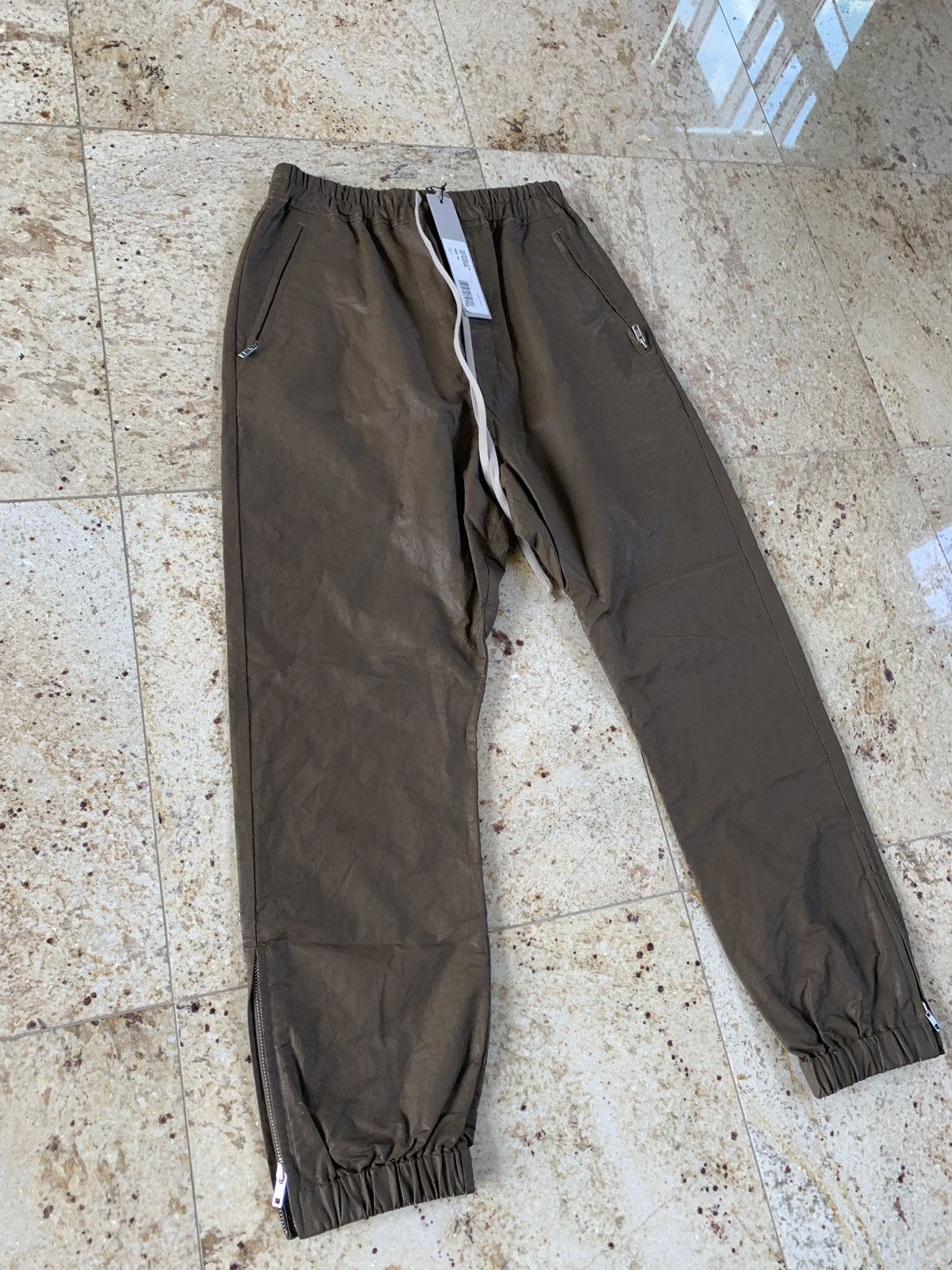 Rick Owens SS19 Track Pants in Mustard Size US 30 / EU 46 - 7 Thumbnail