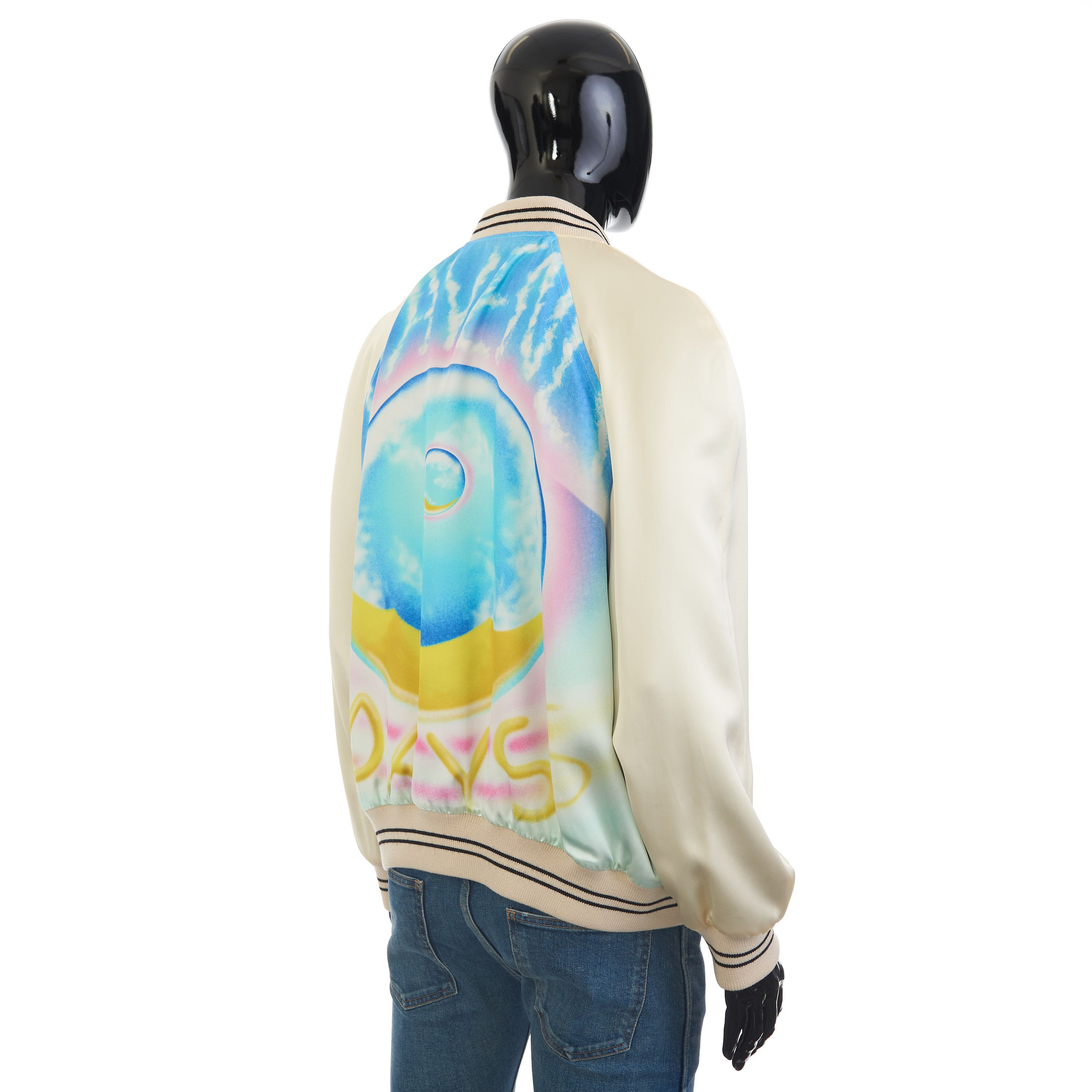Celine “HEAVENLY DAYS” Print Teddy Jacket In Multicolor Satin Size US M / EU 48-50 / 2 - 7 Thumbnail