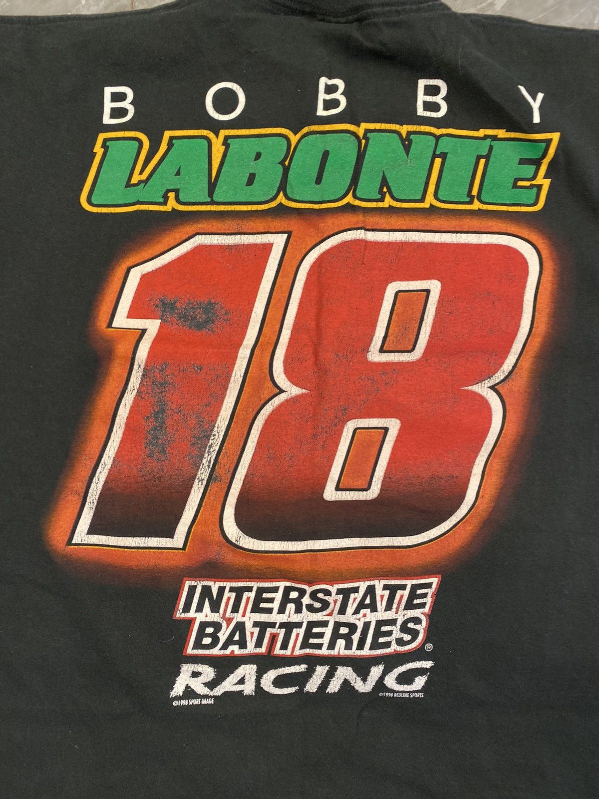 NASCAR × Vintage Vintage NASCAR Bobby Labonte Texas Thunder 1998 T Shirt Size US XL / EU 56 / 4 - 5 Thumbnail