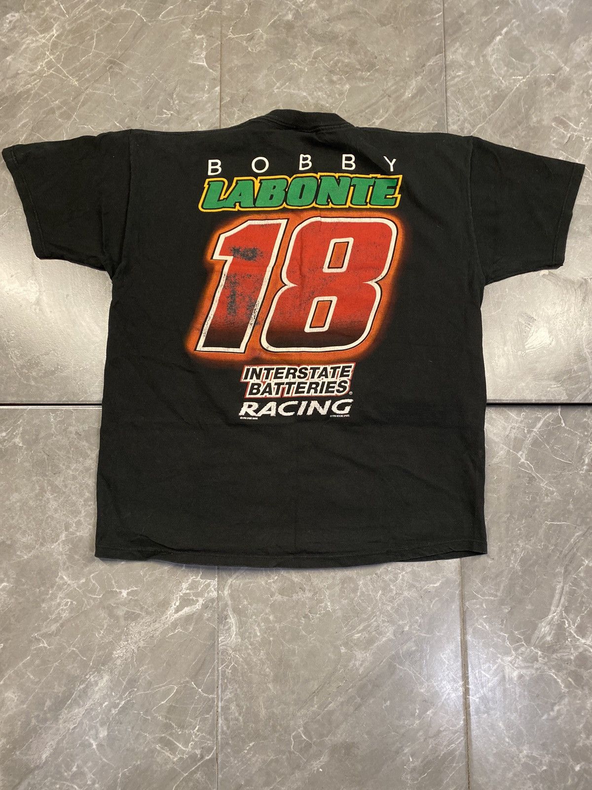NASCAR × Vintage Vintage NASCAR Bobby Labonte Texas Thunder 1998 T Shirt Size US XL / EU 56 / 4 - 4 Thumbnail