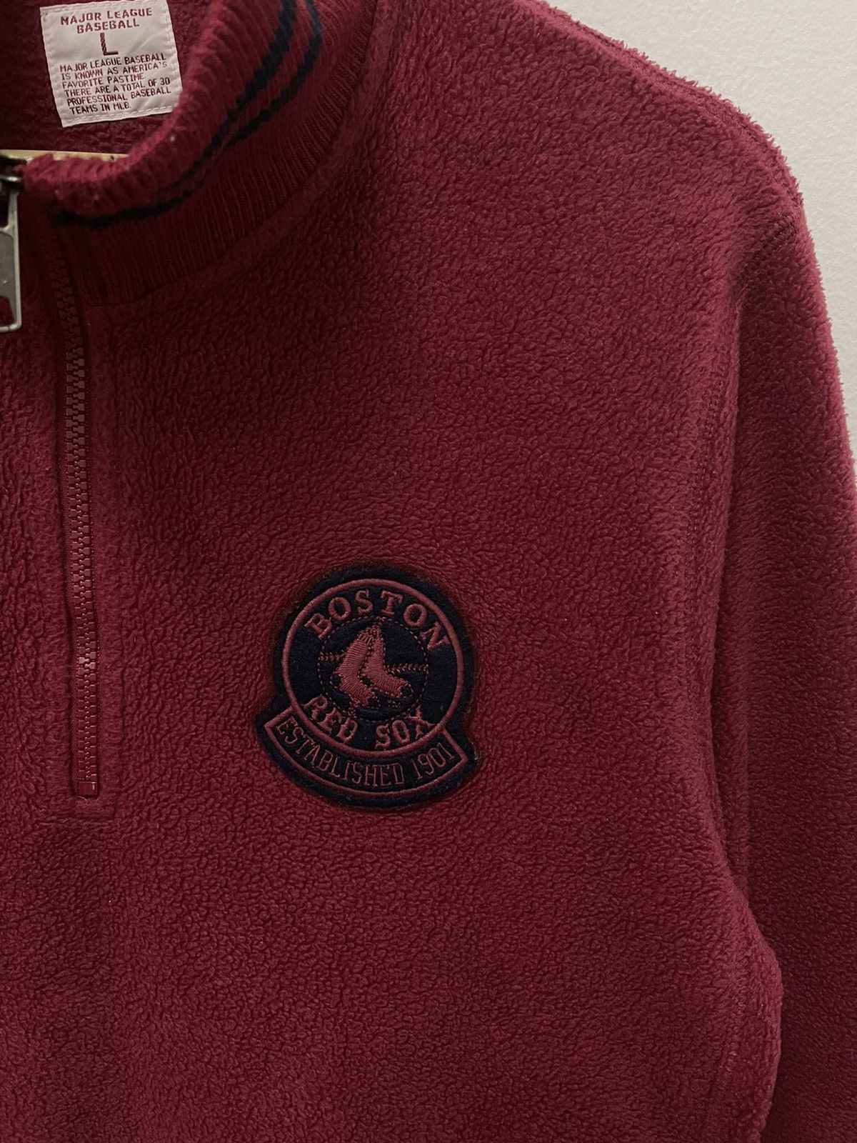 MLB × Vintage Vintage MLB Fleece Half Zip Sweatshirt Size US M / EU 48-50 / 2 - 2 Thumbnail