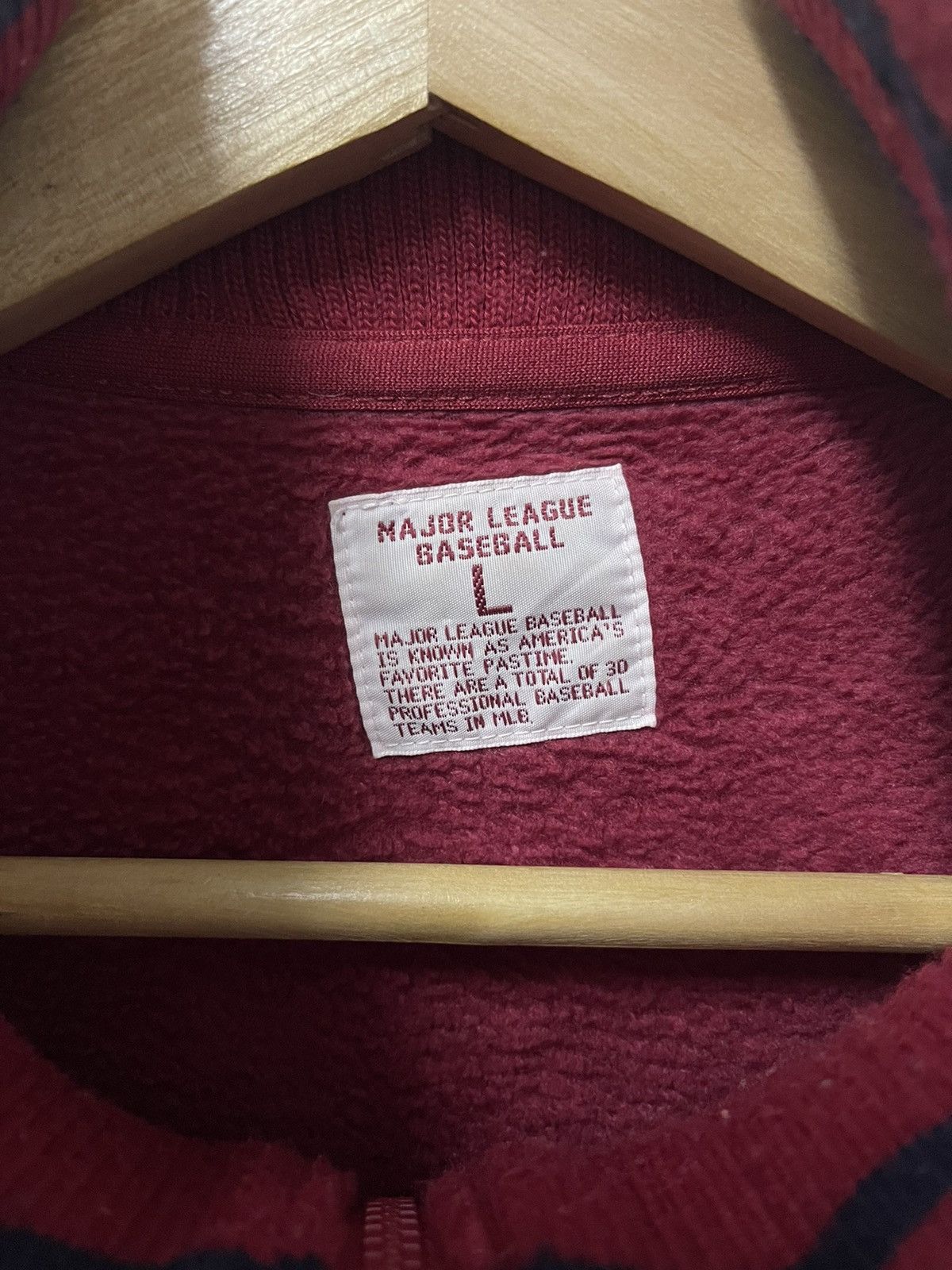 MLB × Vintage Vintage MLB Fleece Half Zip Sweatshirt Size US M / EU 48-50 / 2 - 7 Thumbnail