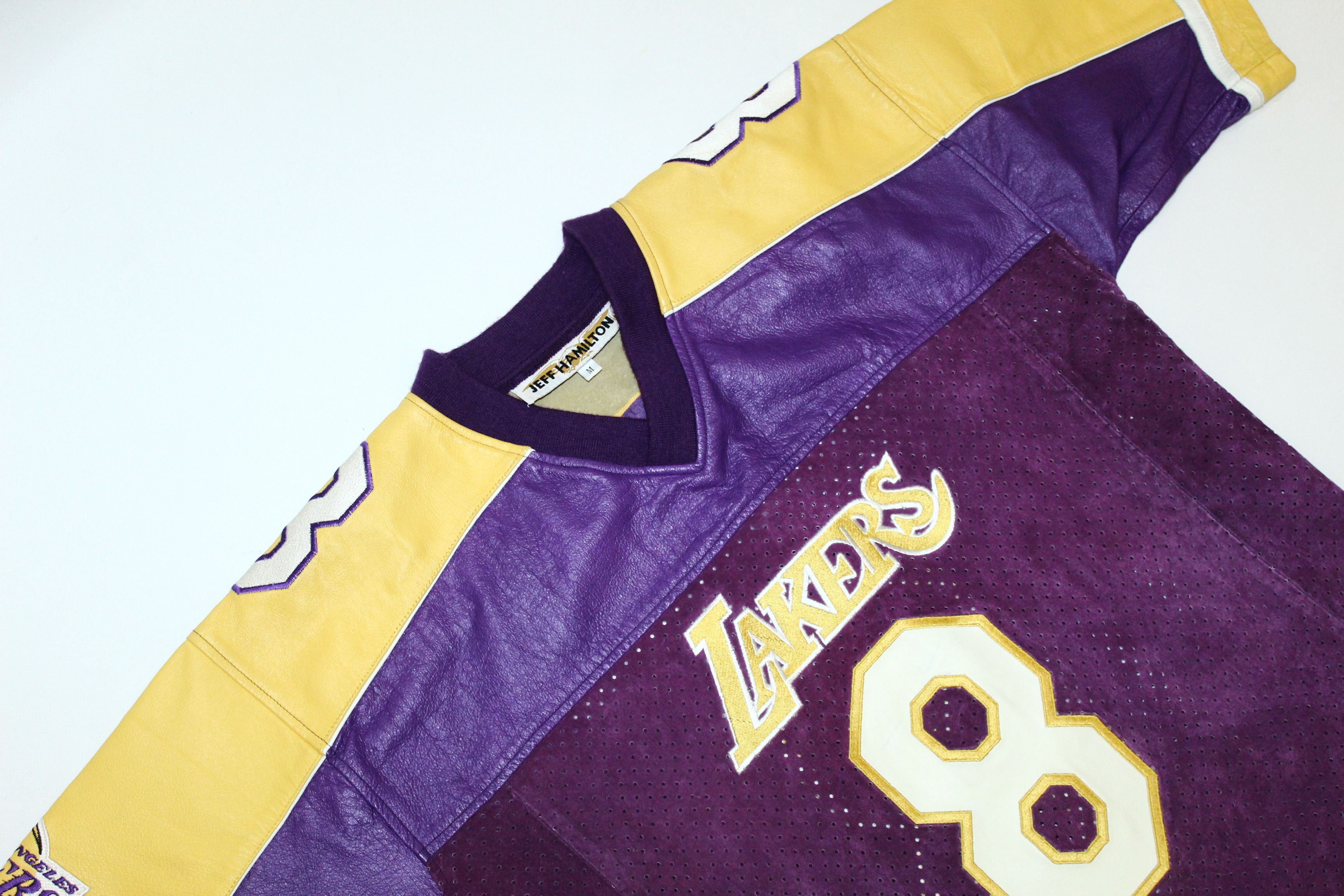 Jeff Hamilton 💥 RARE 💥Kobe Bryant x Jeff Hammilton Suede Leather Jersey Size US M / EU 48-50 / 2 - 4 Thumbnail