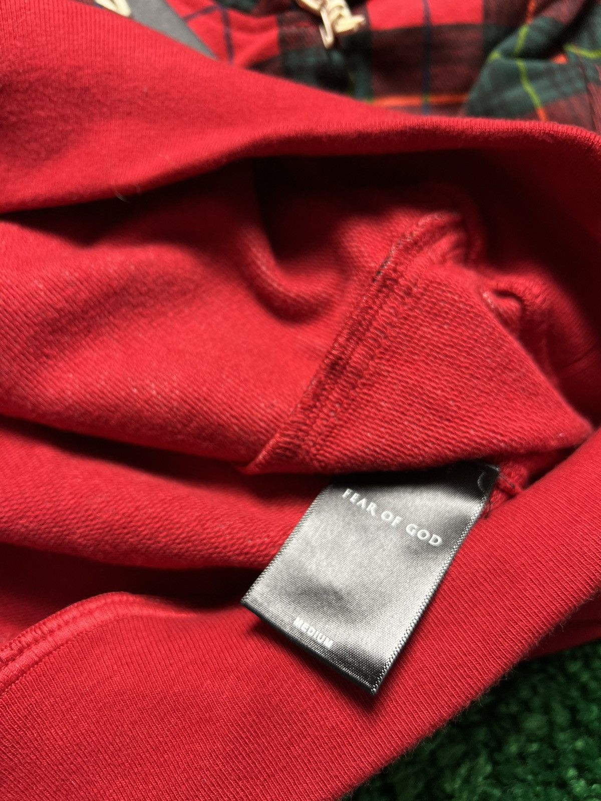 Fear of God Fear of God 5th Fifth Collection Red Tartan Plaid Hoodie Size US M / EU 48-50 / 2 - 2 Thumbnail