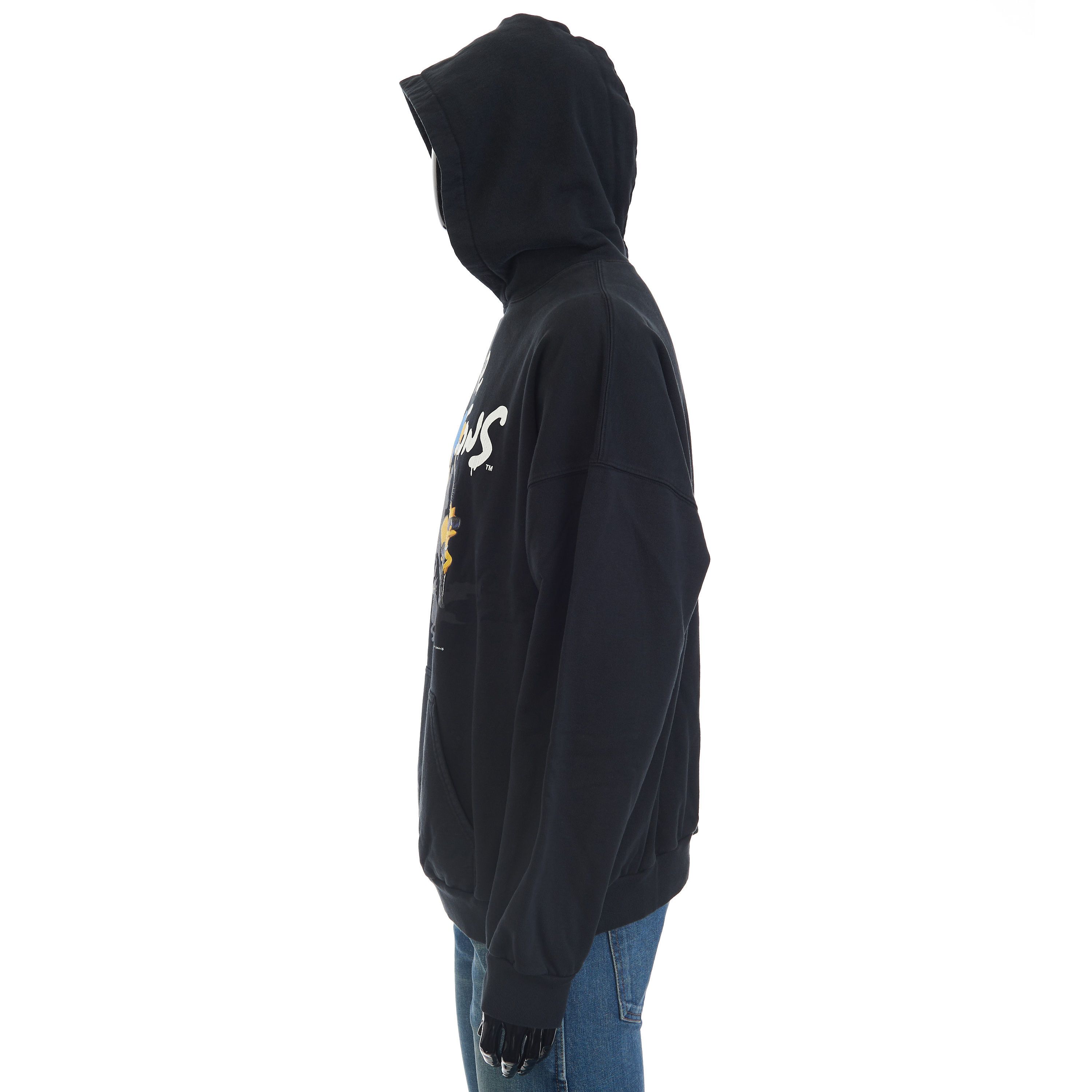 Balenciaga × The Simpsons Wide Fit Hoode In Black Cotton Fleece Size US S / EU 44-46 / 1 - 4 Thumbnail