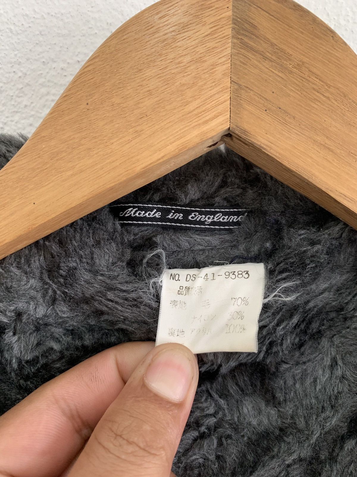 Designer Made in England Fur Shearling Lined Duffle Heavy Coat Size US M / EU 48-50 / 2 - 6 Thumbnail