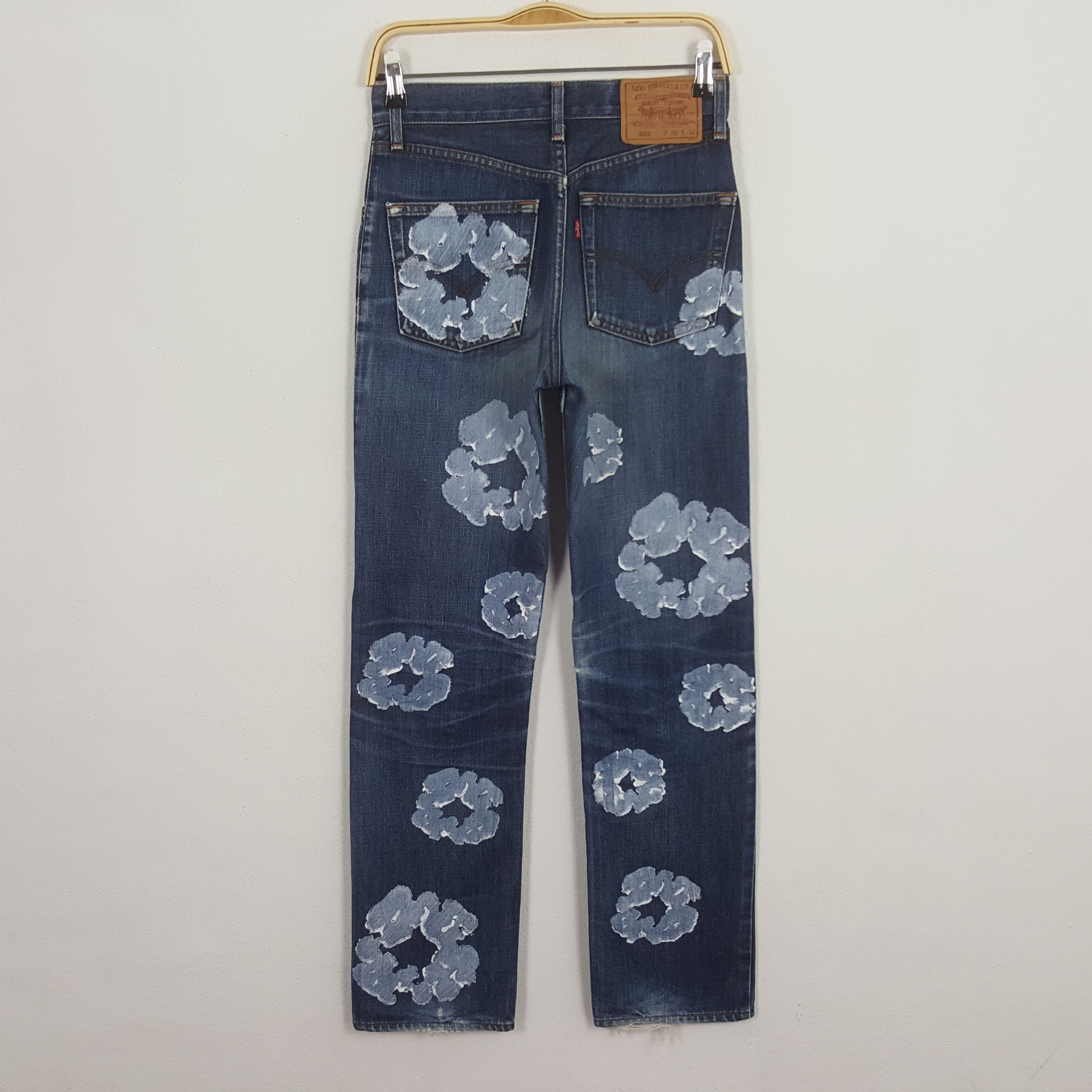 Levi's × Vintage Levi's Japan Custom Art Denim Tears Style Denim Jeans Size US 27 - 4 Thumbnail