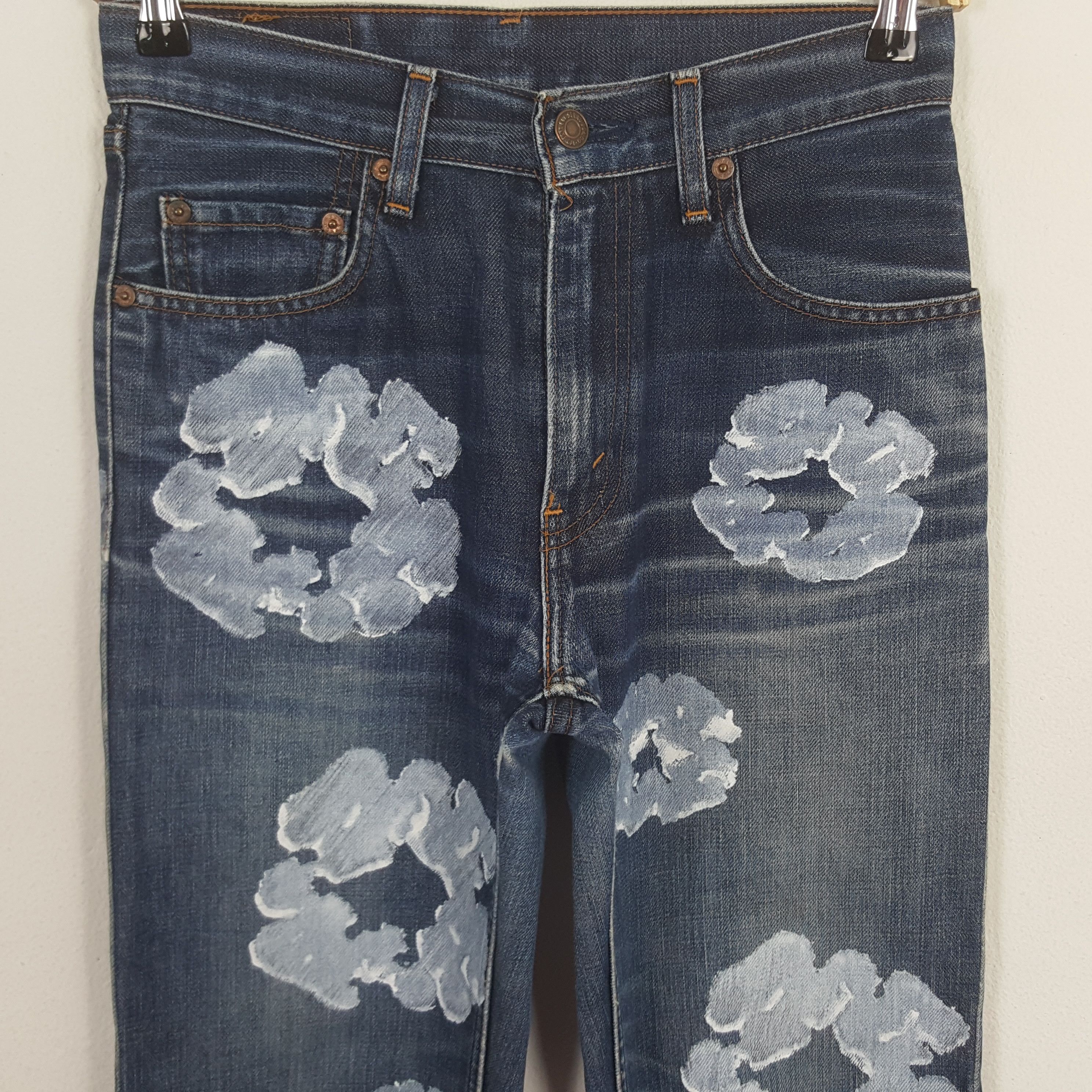 Levi's × Vintage Levi's Japan Custom Art Denim Tears Style Denim Jeans Size US 27 - 2 Thumbnail