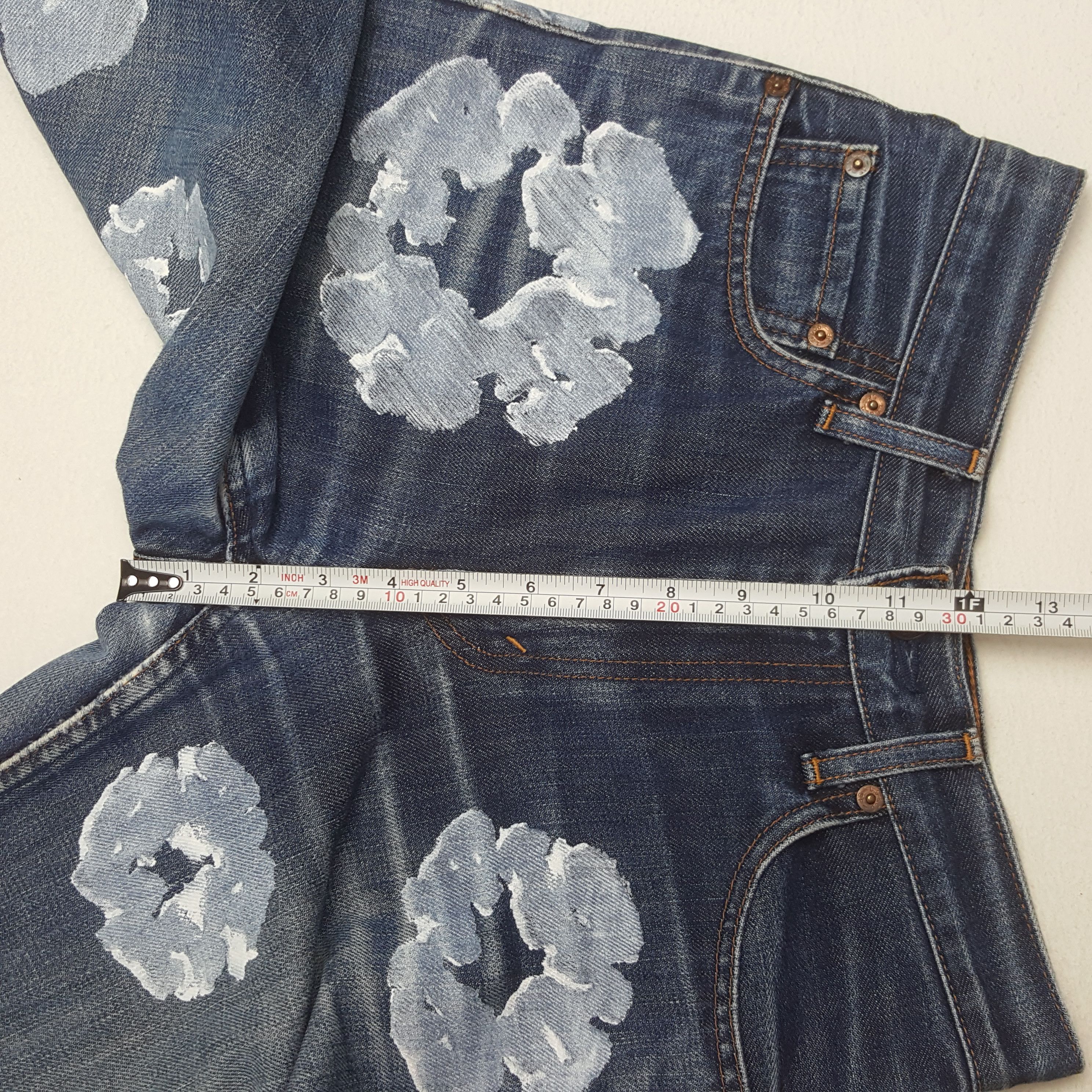 Levi's × Vintage Levi's Japan Custom Art Denim Tears Style Denim Jeans Size US 27 - 9 Thumbnail