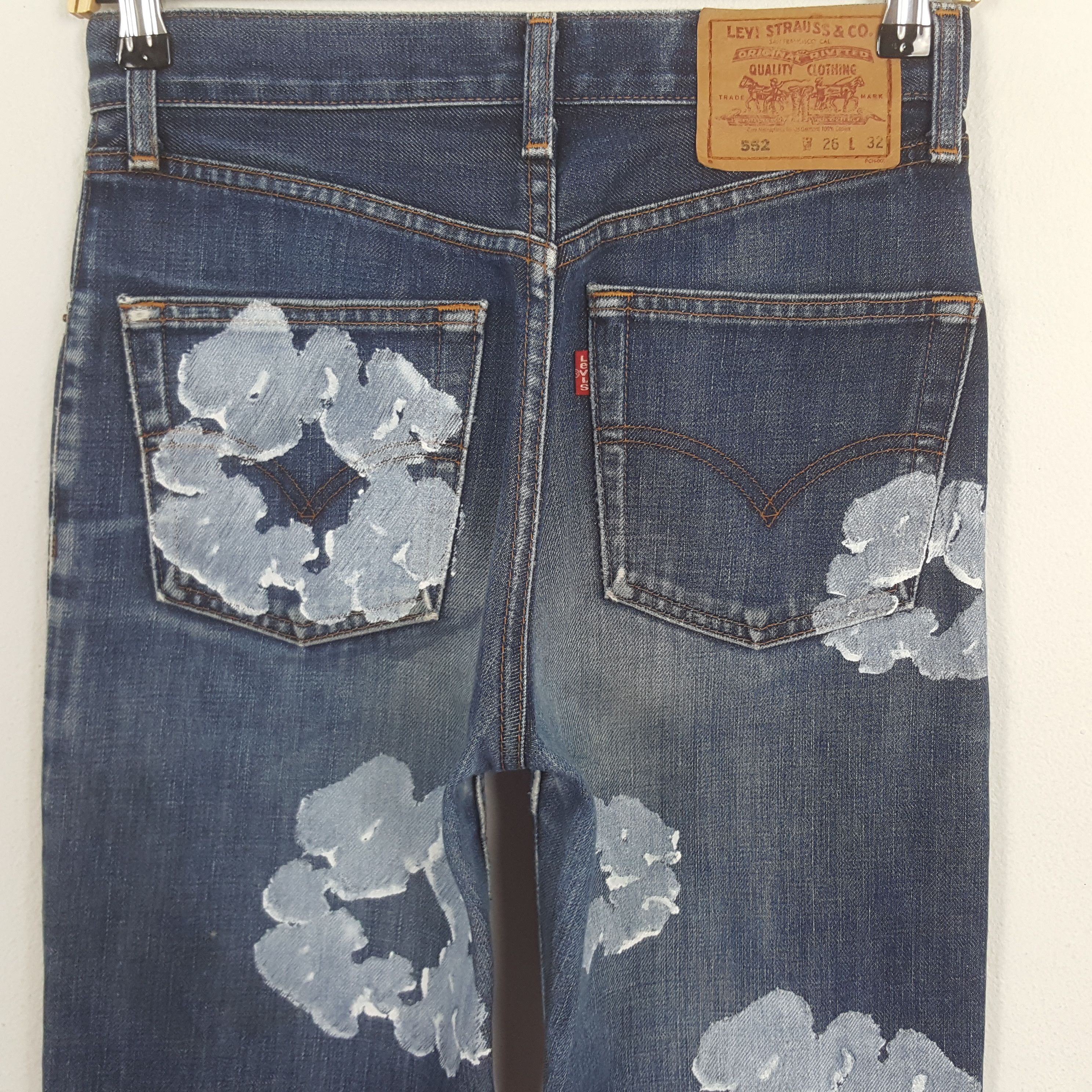 Levi's × Vintage Levi's Japan Custom Art Denim Tears Style Denim Jeans Size US 27 - 5 Thumbnail