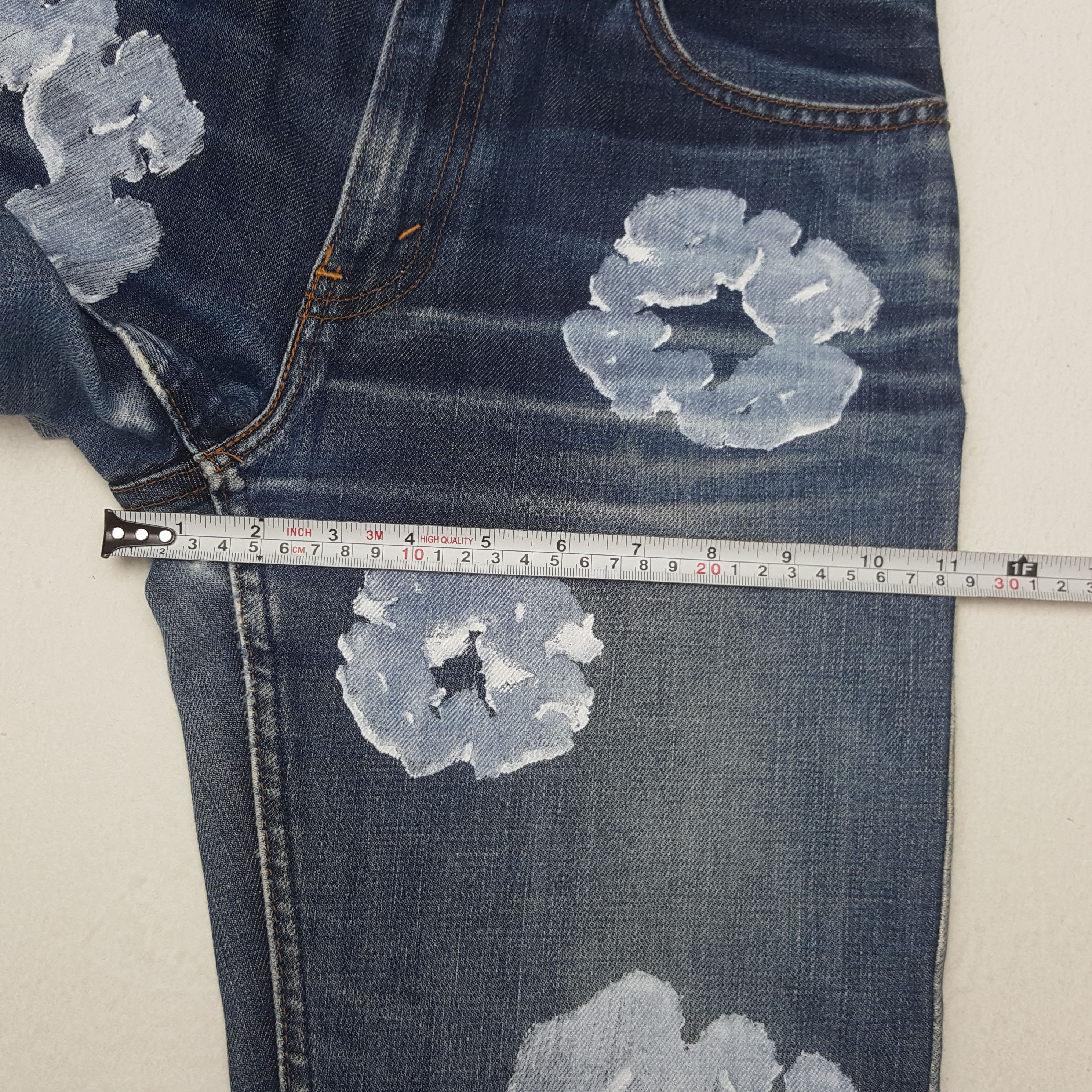 Levi's × Vintage Levi's Japan Custom Art Denim Tears Style Denim Jeans Size US 27 - 10 Thumbnail